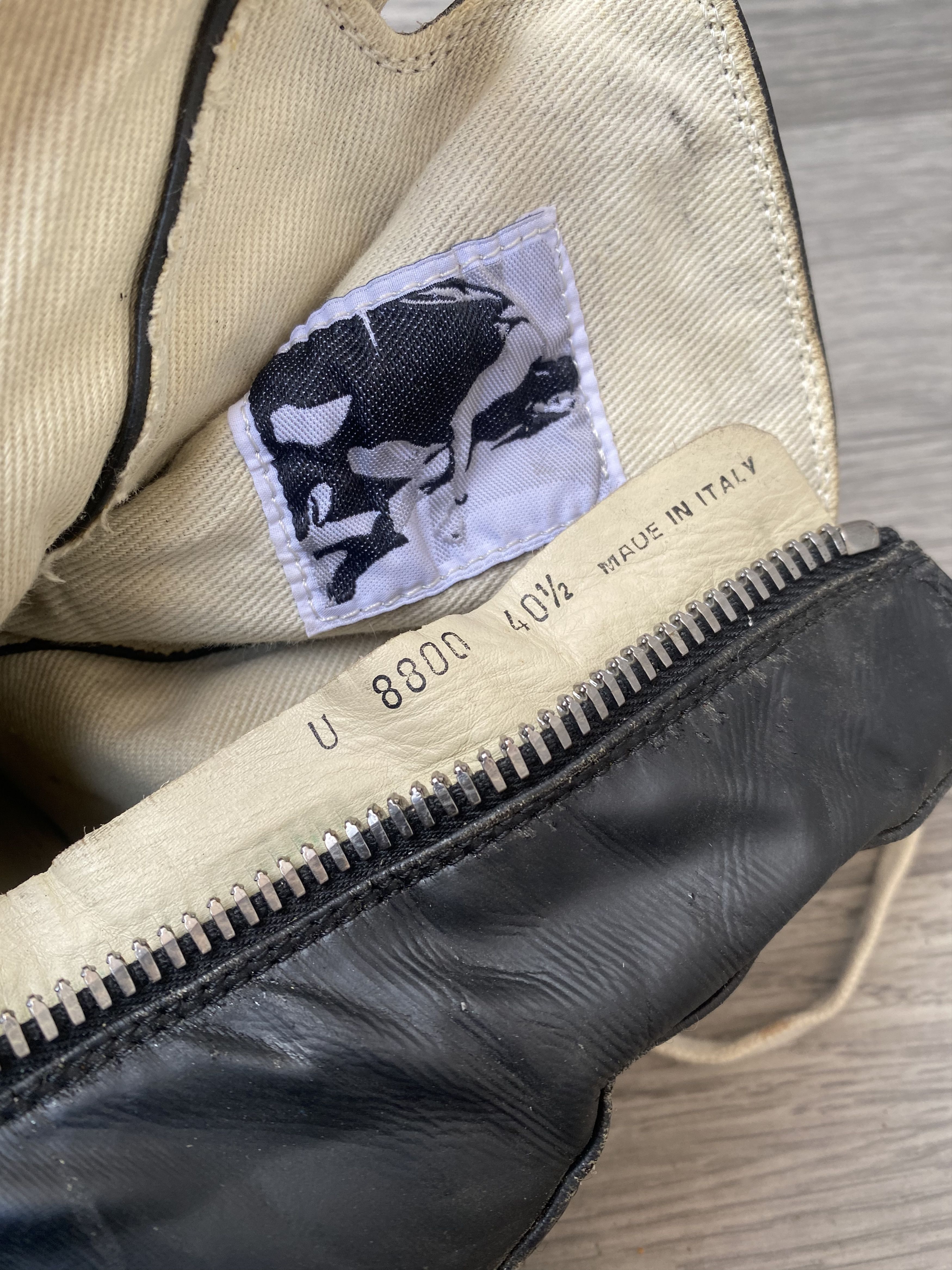 Rick Owens Drkshdw Rick owens drkshdw ramones black hi-top sneakers Size US 7.5 / EU 40-41 - 12 Thumbnail