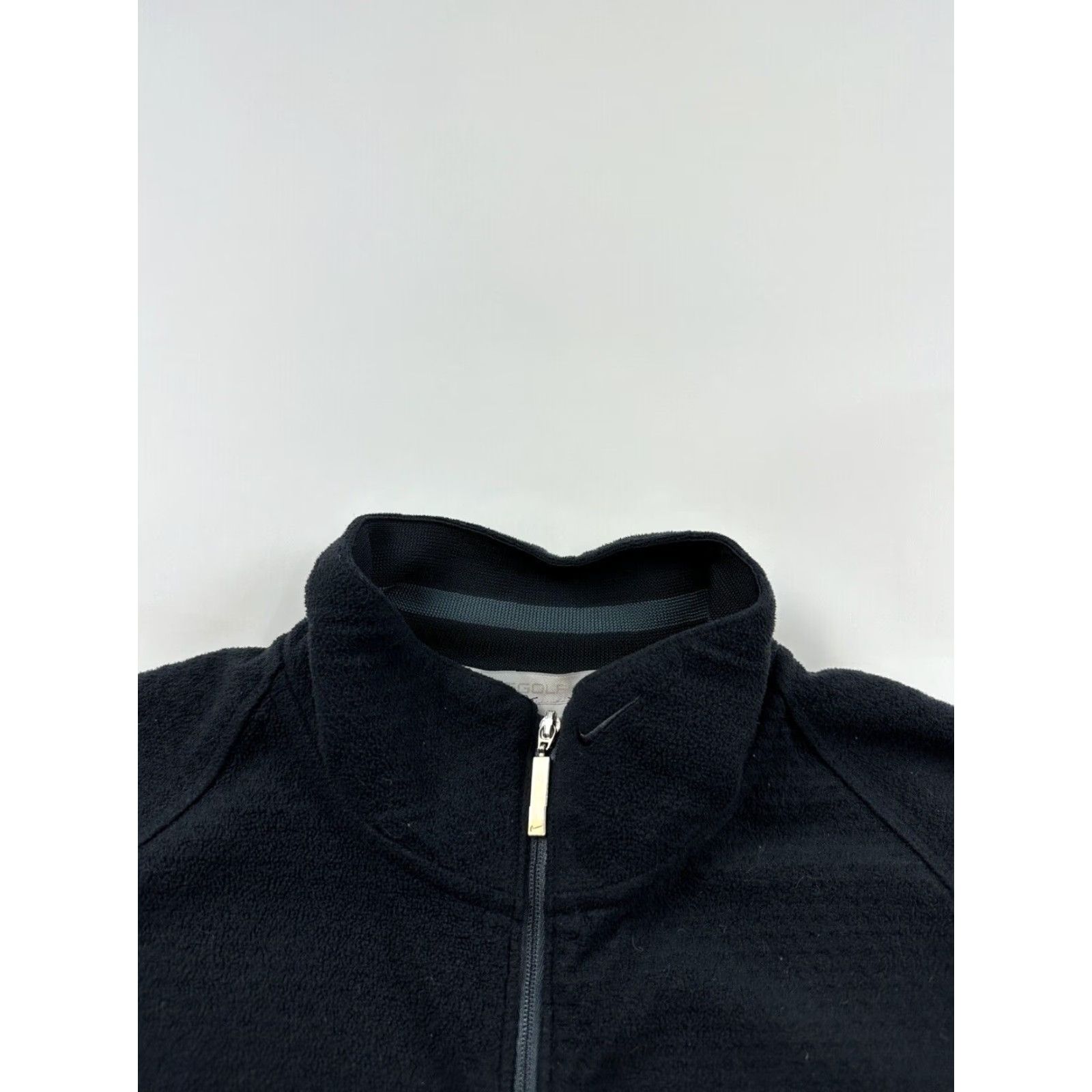 Nike VINTAGE Nike Jacket Womens Medium Black Fleece Golf Full Zip Size M / US 6-8 / IT 42-44 - 4 Thumbnail
