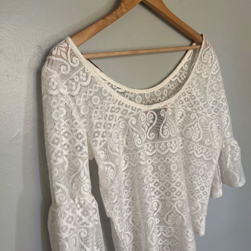 Other Sugar High White Lace Blouse M Size M / US 6-8 / IT 42-44 - 8 Thumbnail
