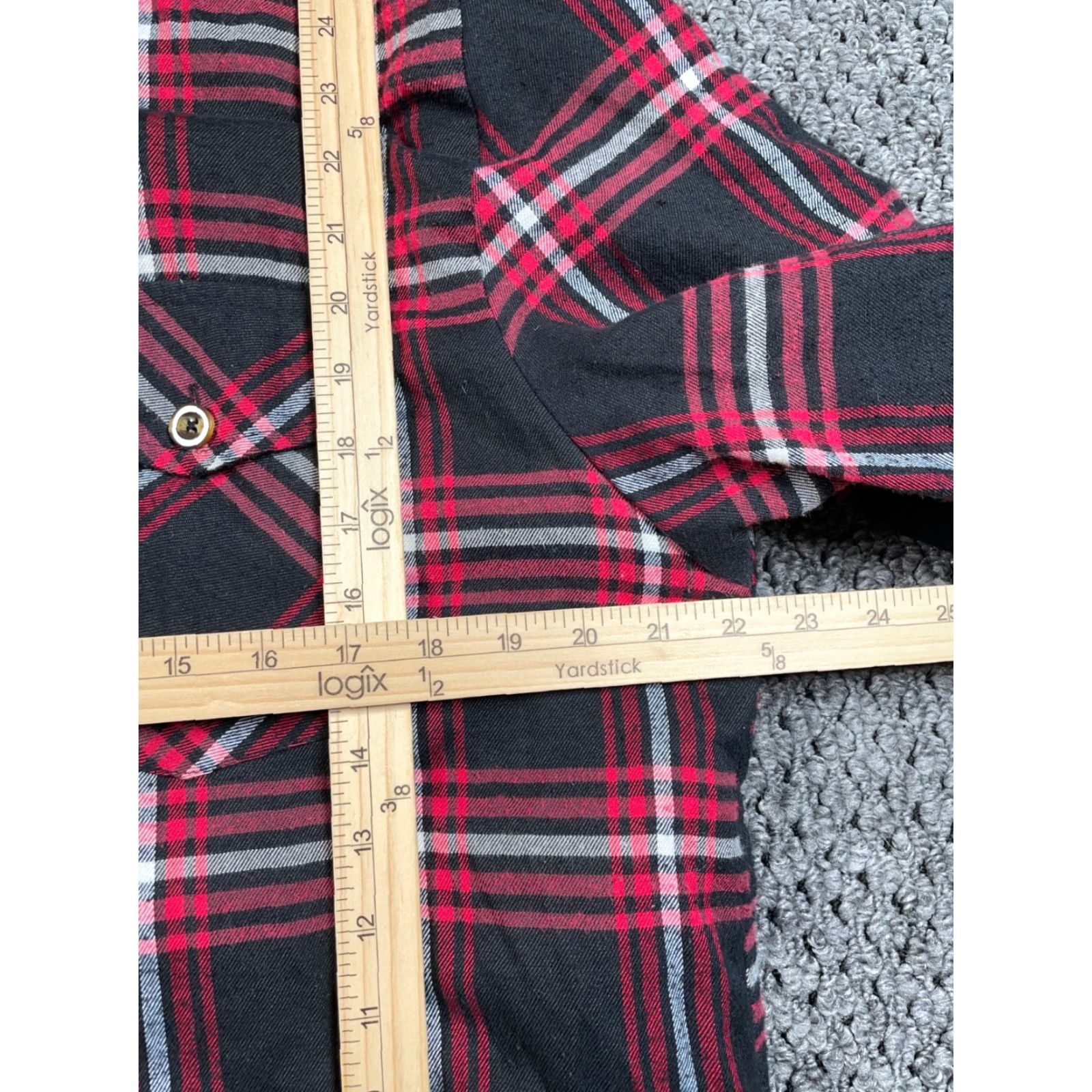 Vintage Stone Mountain Workwear Quilted Zip Hooded Flannel Shirt Jacket Large Red Black Plaid Jacket Adult Size US L / EU 52-54 / 3 - 5 Thumbnail