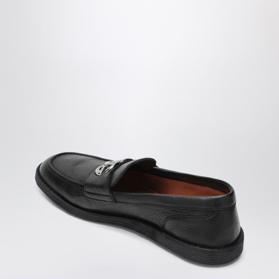 Dolce & Gabbana o1d2blof0226 Leather Loafers With DG Logo in Black Size US 8 / EU 41 - 4 Thumbnail