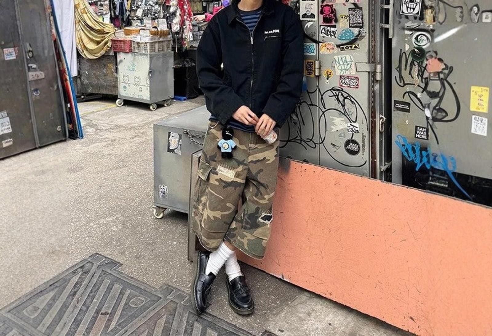 Other Camo Distressed Jorts, Baggy Shorts Size US 32 / EU 48 - 4 Thumbnail