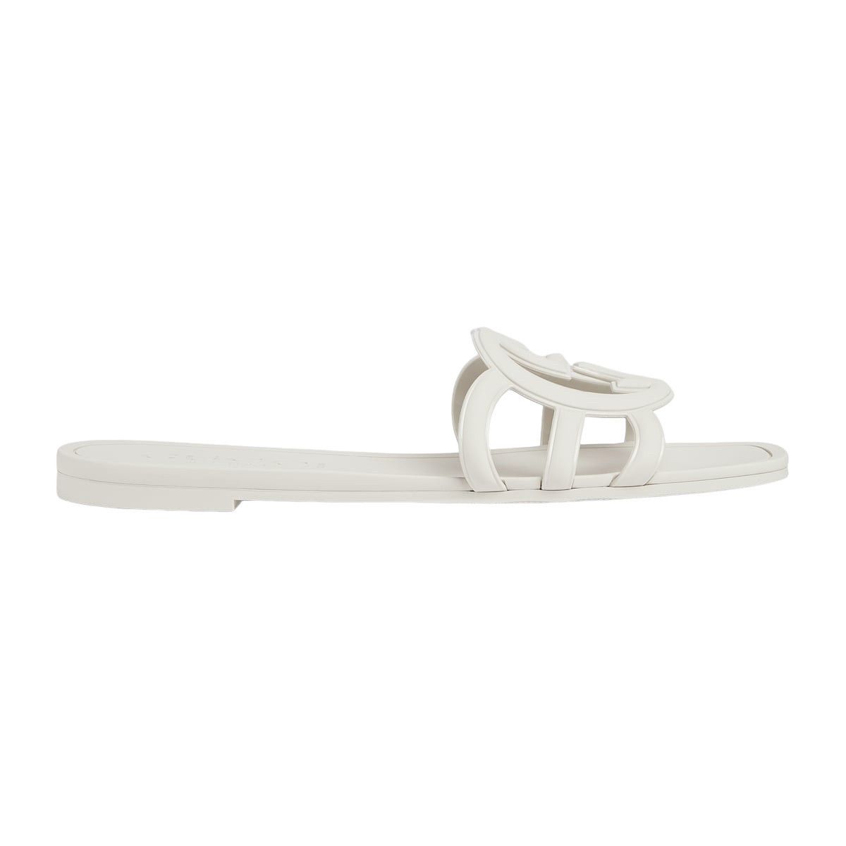 Gucci GUCCI Shift $550 White Interlocking G Slide Sandals New & Au Size US 11 / IT 41 - 3 Thumbnail