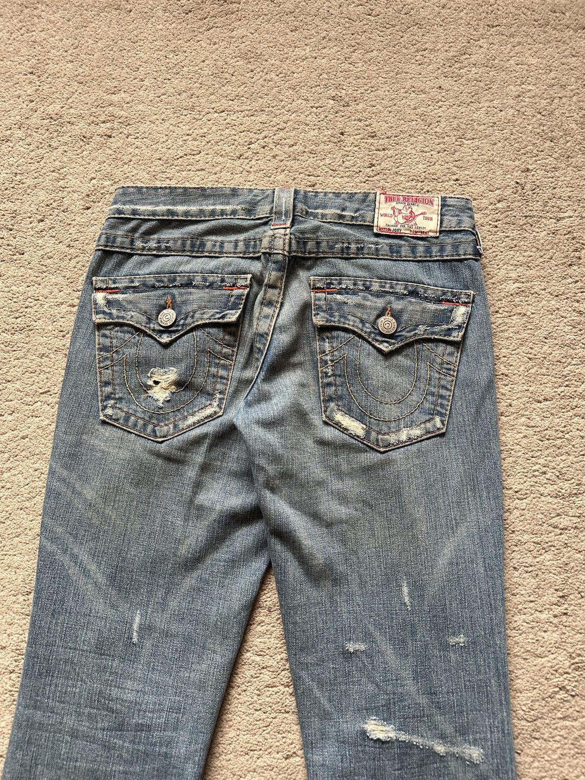 True Religion 2000s True Religion Distressed Flare Jeans Size US 30 / EU 46 - 11 Thumbnail