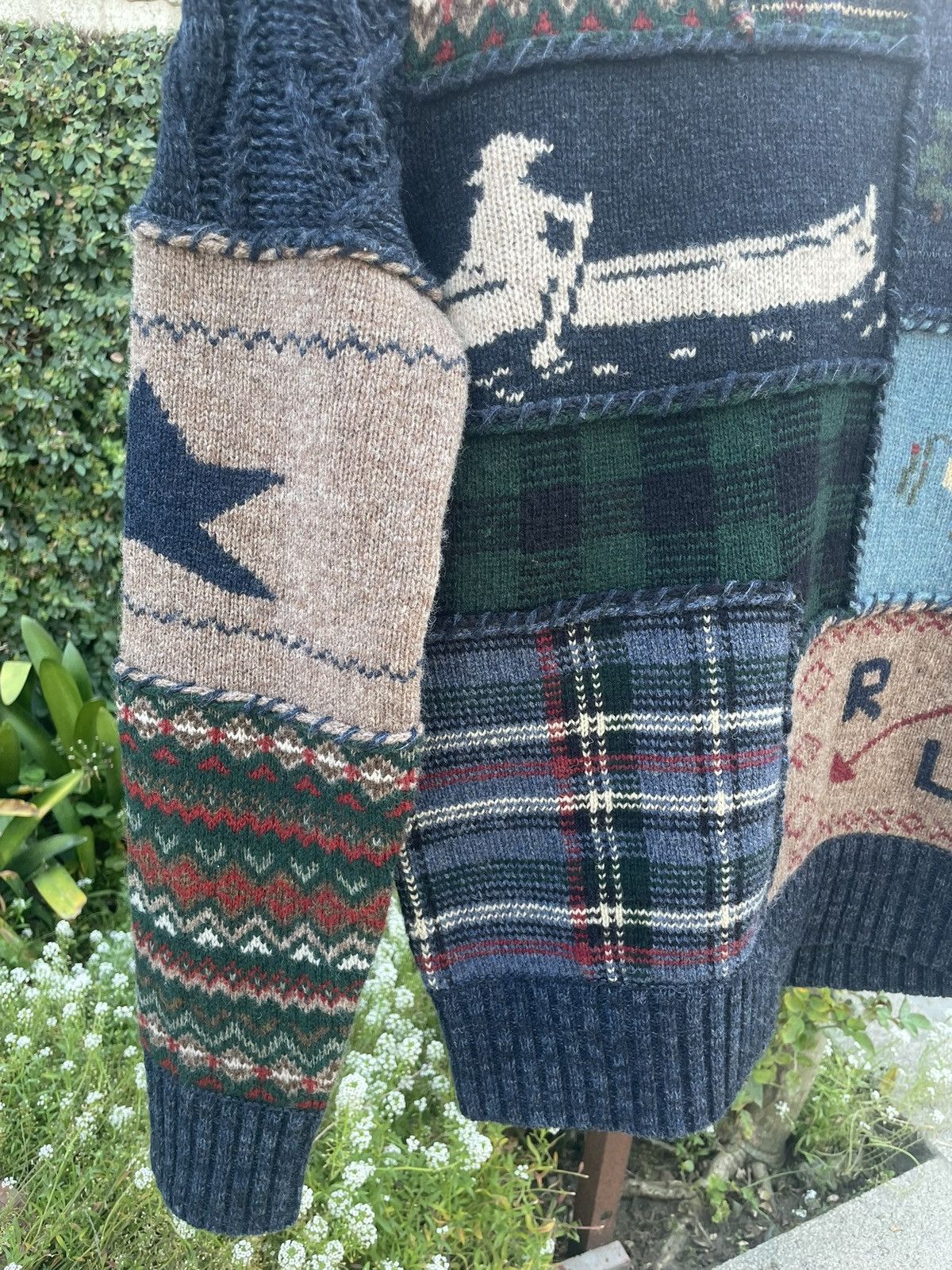 Polo Ralph Lauren Polo Ralph Lauren Patchwork Wool Sweater XS Size US XS / EU 42 / 0 - 5 Thumbnail