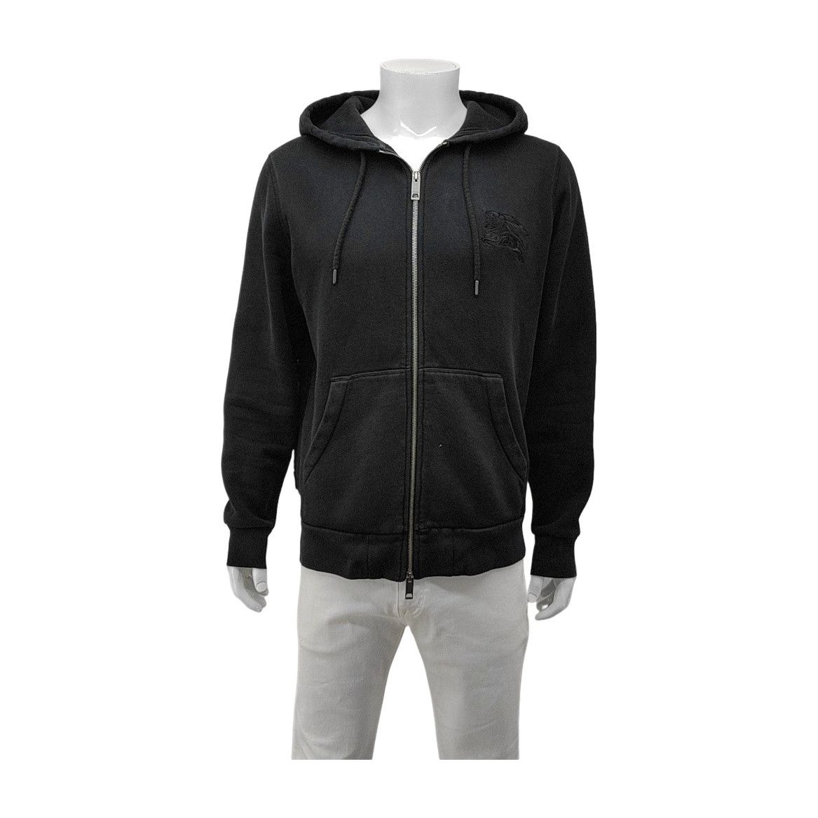 Burberry Burberry Embroidered Knight Zip Hoodie Size L Size US L / EU 52-54 / 3 - 1 Thumbnail