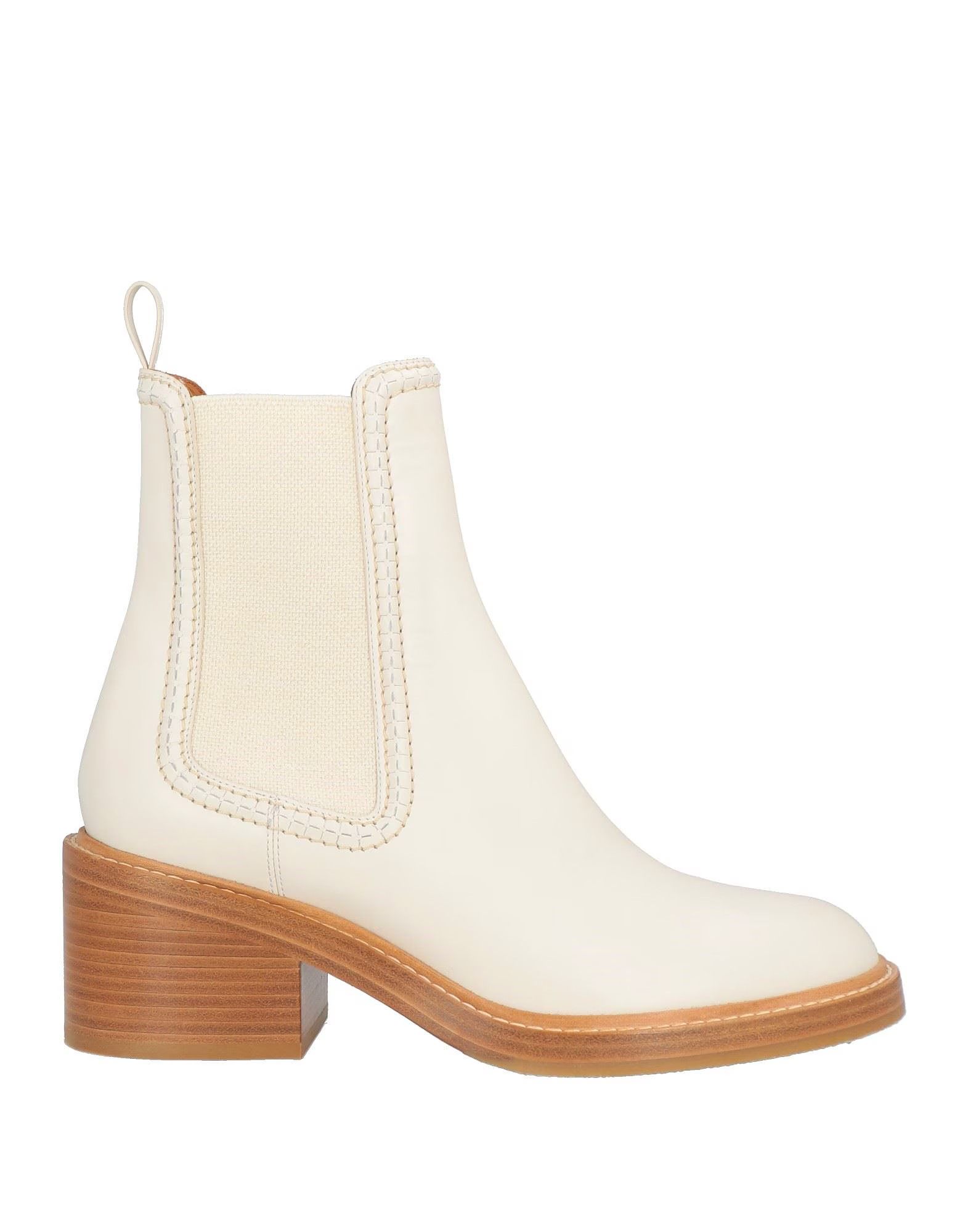Chloe o1loc1c1024 Mallo Ankle Boots White Size US 10 / IT 40 - 2 Thumbnail