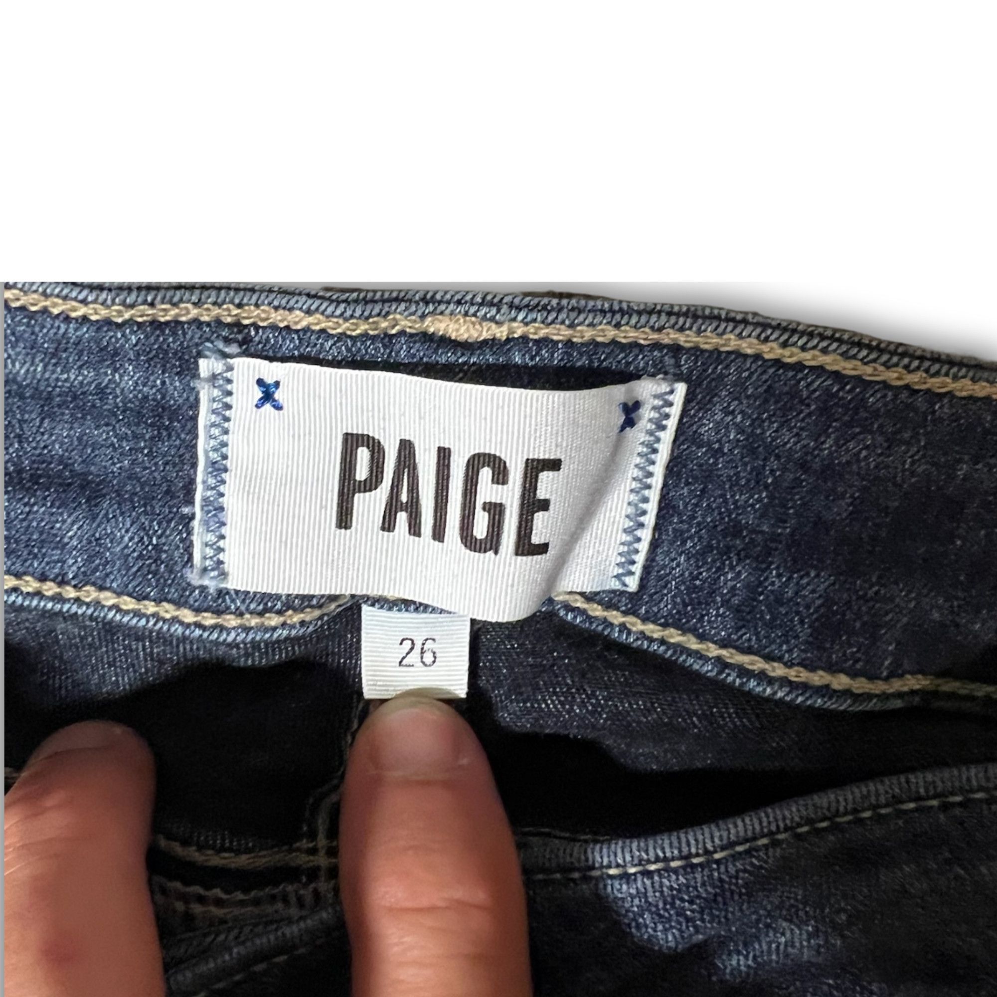 Paige Paige Verdugo Crop Denim Jeans Womens XXS Size 26 Blue Skinn Size 26" / US 2 / IT 38 - 4 Thumbnail
