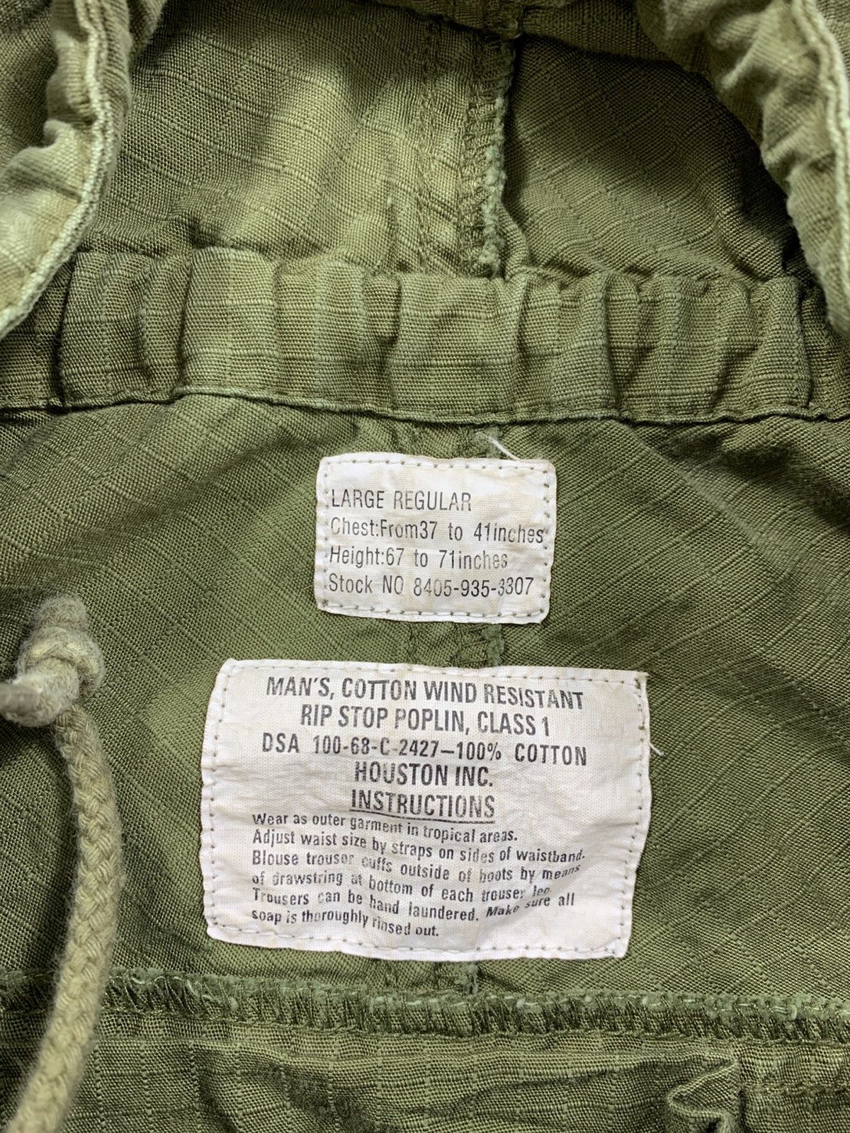 Vintage Vintage Military Rip Stop Poplin Jacket Hoodie Size US L / EU 52-54 / 3 - 5 Thumbnail