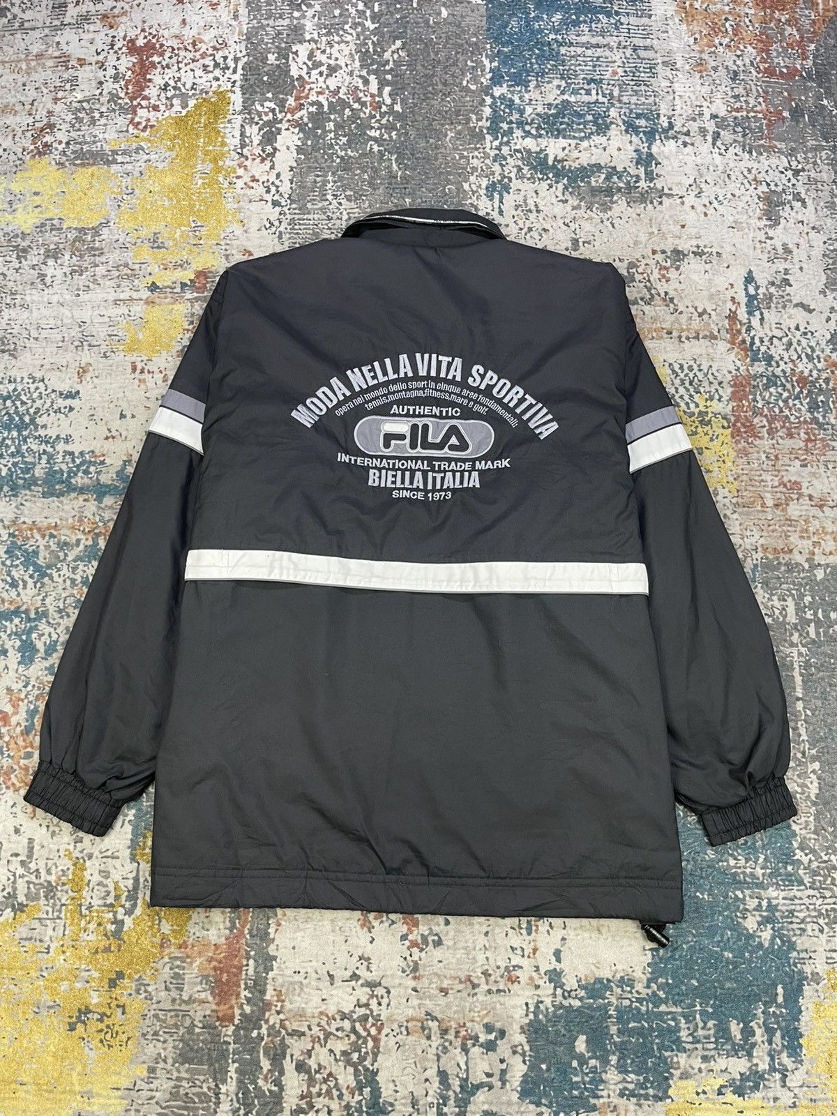 Fila Vintage Fila Biella Italia Back Hit Track Top Jacket Size US M / EU 48-50 / 2 - 1 Thumbnail