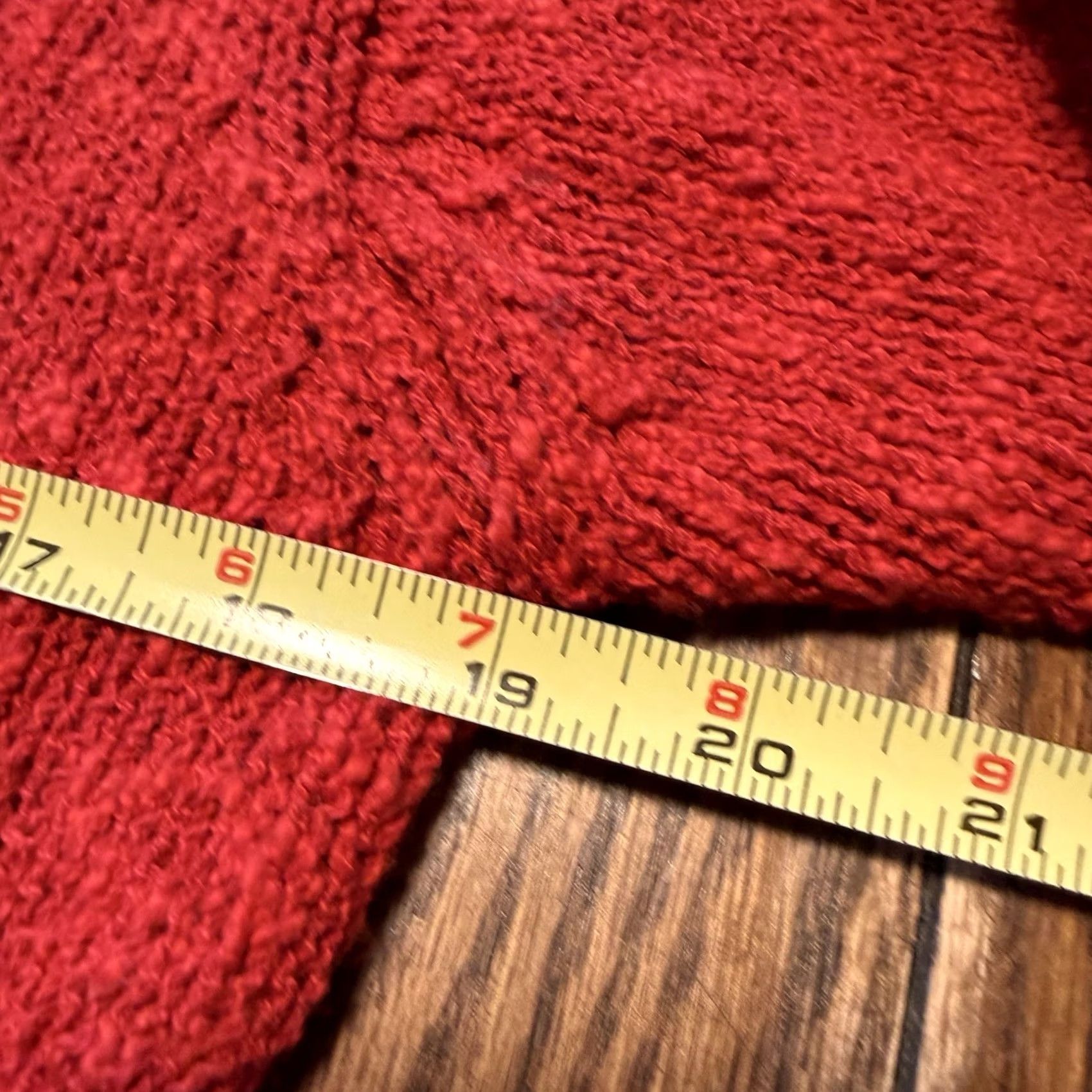Vintage VINTAGE Aran Crafts Red Cardigan Sweater Cable Knit Button Linen Ireland Womens Medium Size M / US 6-8 / IT 42-44 - 6 Thumbnail
