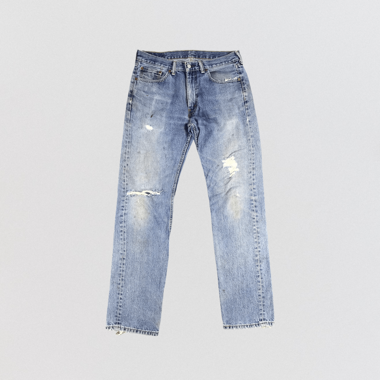 Levi's × Vintage Vintage Distress Levis 505 Jeans-JM1235 Size US 34 / EU 50 - 1 Thumbnail