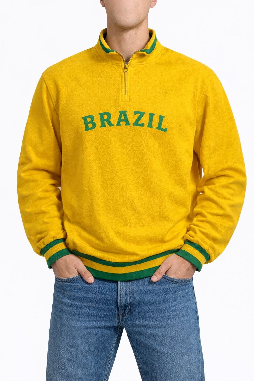 Umbro Umbro Brazil Team Football Sweatshirt Vintage Size XXL Size US XXL / EU 58 / 5 - 1 Thumbnail