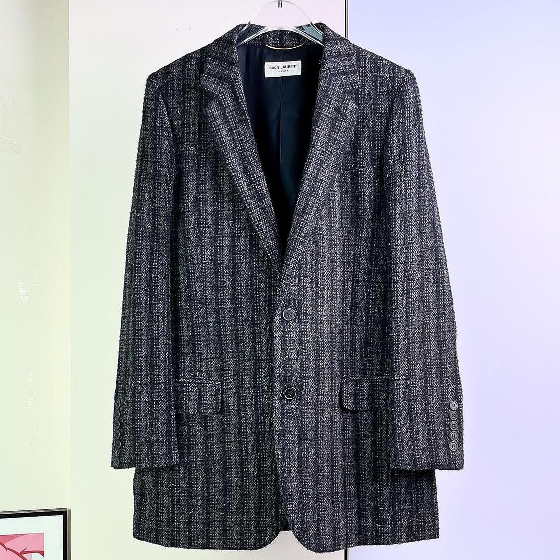 Saint Laurent Paris Saint Laurent Wool Blend Blazer Size 38 Size XS / US 0-2 / IT 36-38 - 1 Thumbnail