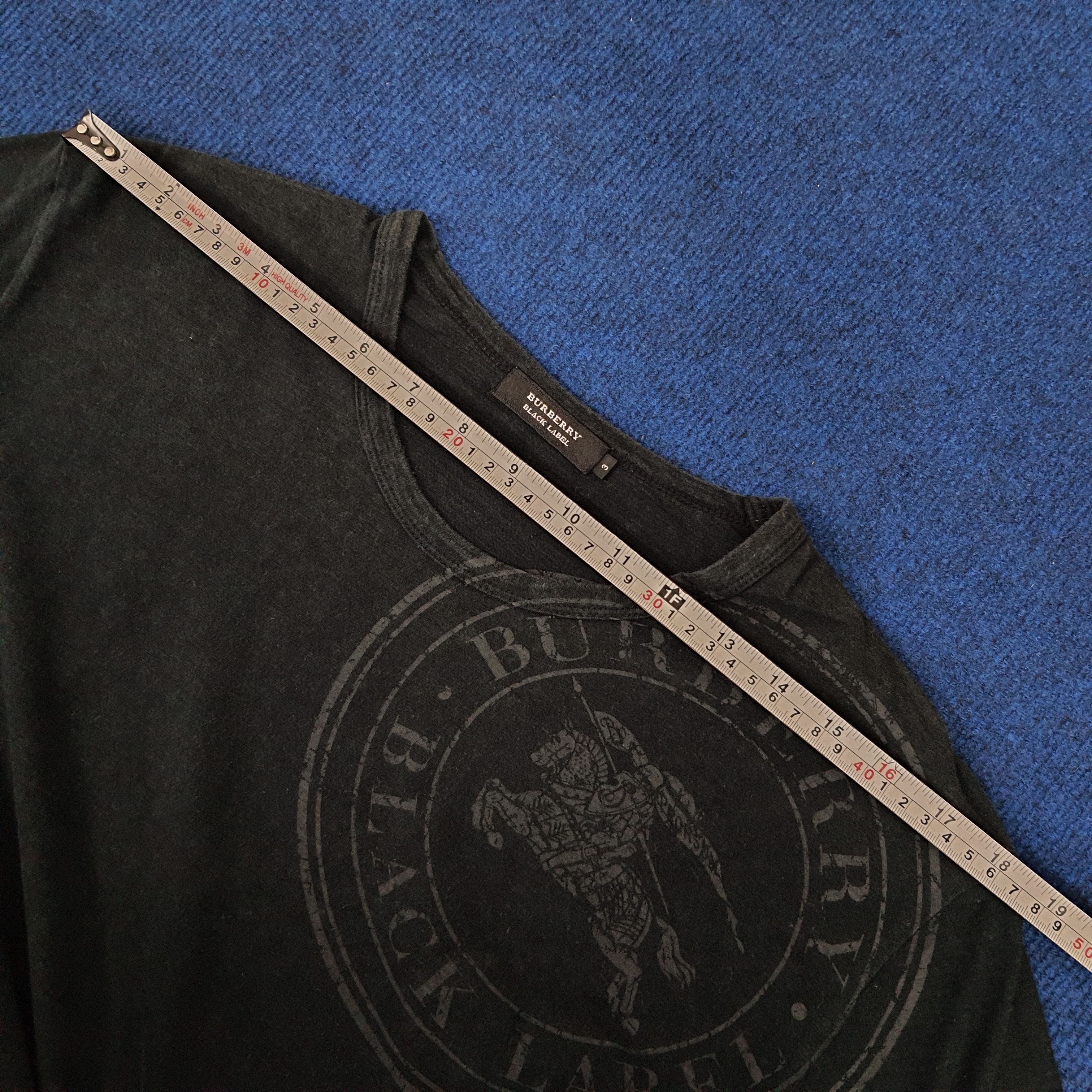 Burberry × Vintage Vintage Burberry Big Logo Long Sleeve Tshirt Size US M / EU 48-50 / 2 - 9 Thumbnail