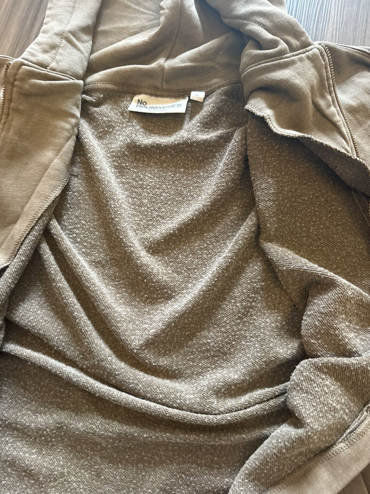Other No Boundaries Oversized Zip Up Hoodie Brown 2XL Full Zip Size US XXL / EU 58 / 5 - 4 Thumbnail
