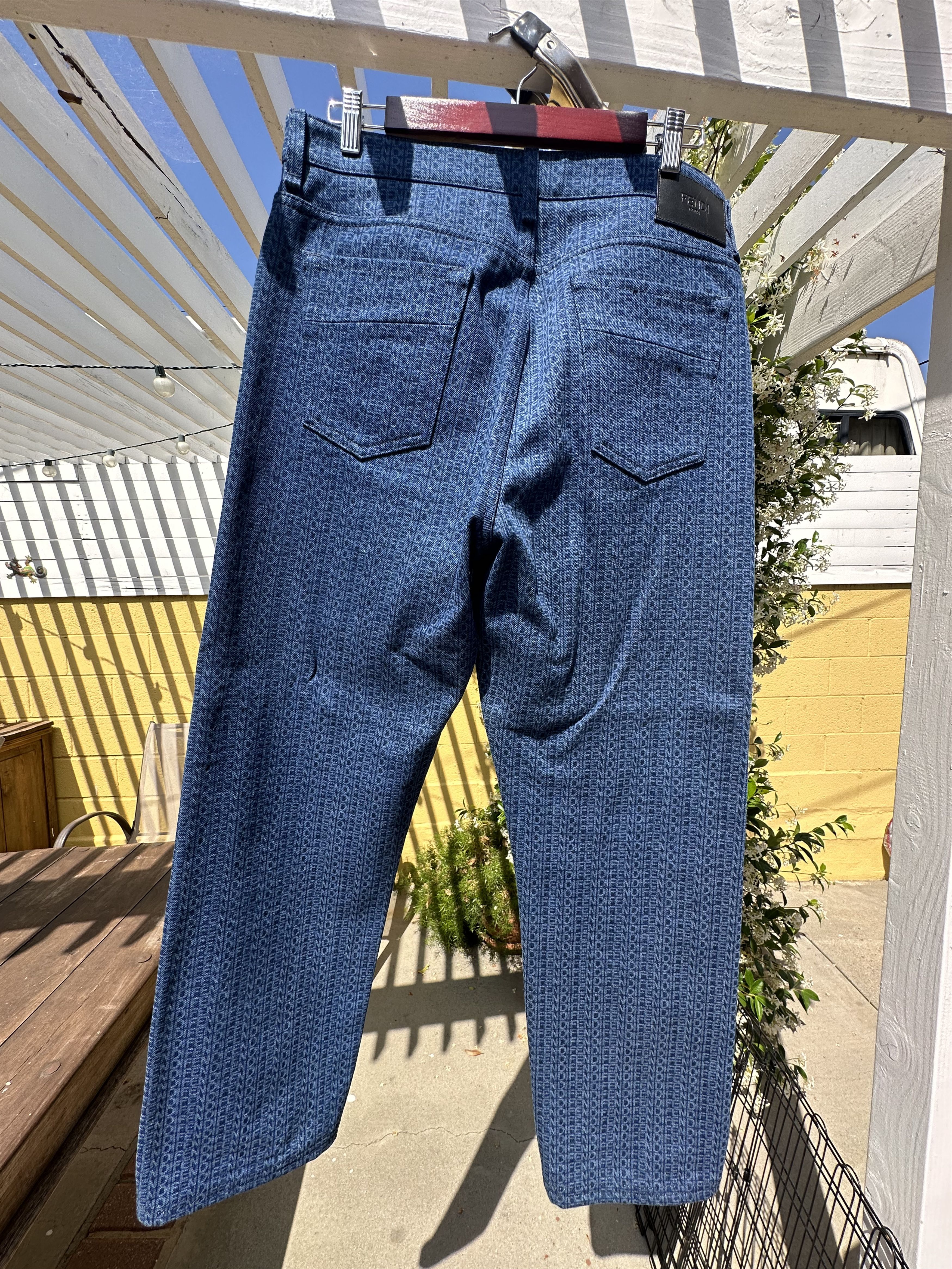 Fendi Fendi Laser Wash Straight Leg Denim Jeans Size US 34 / EU 50 - 2 Thumbnail