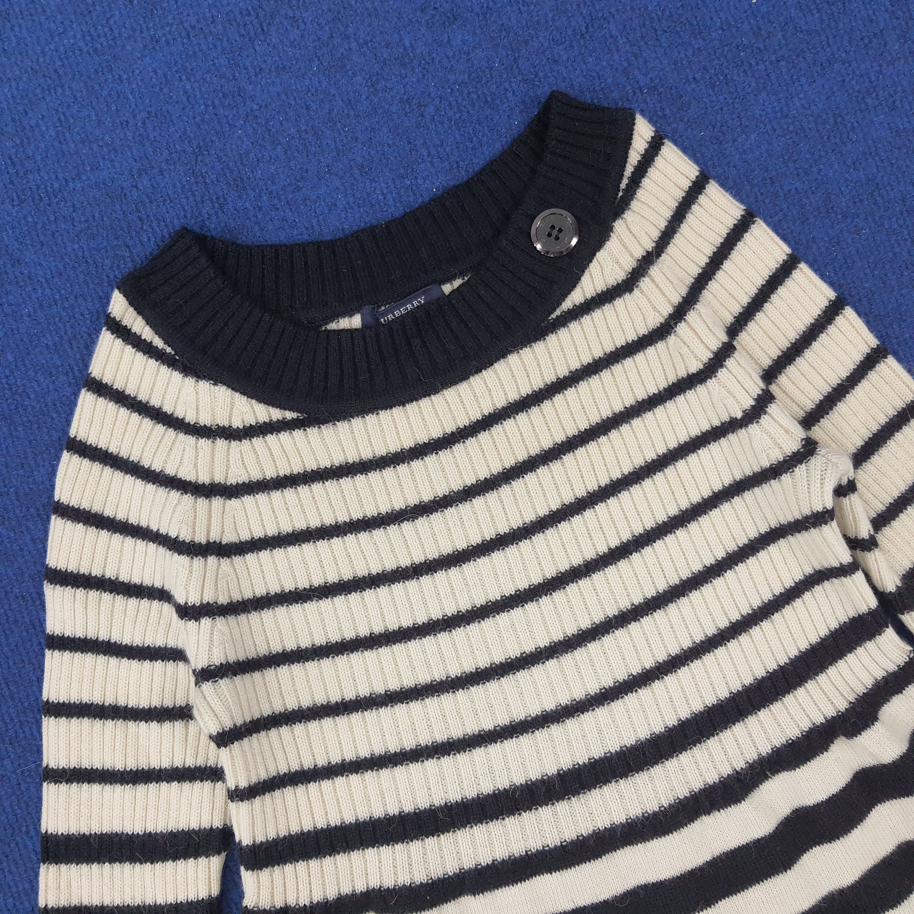 Burberry × Vintage Vintage Burberry Knitted Long Sleeve Winter Shirt Size XXS / US 00 / IT 34 - 2 Thumbnail