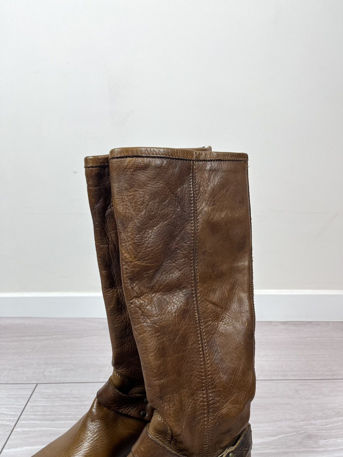 Frye Frye USA Melissa Brown Leather High Womens Boots Size US 7 / IT 37 - 3 Thumbnail