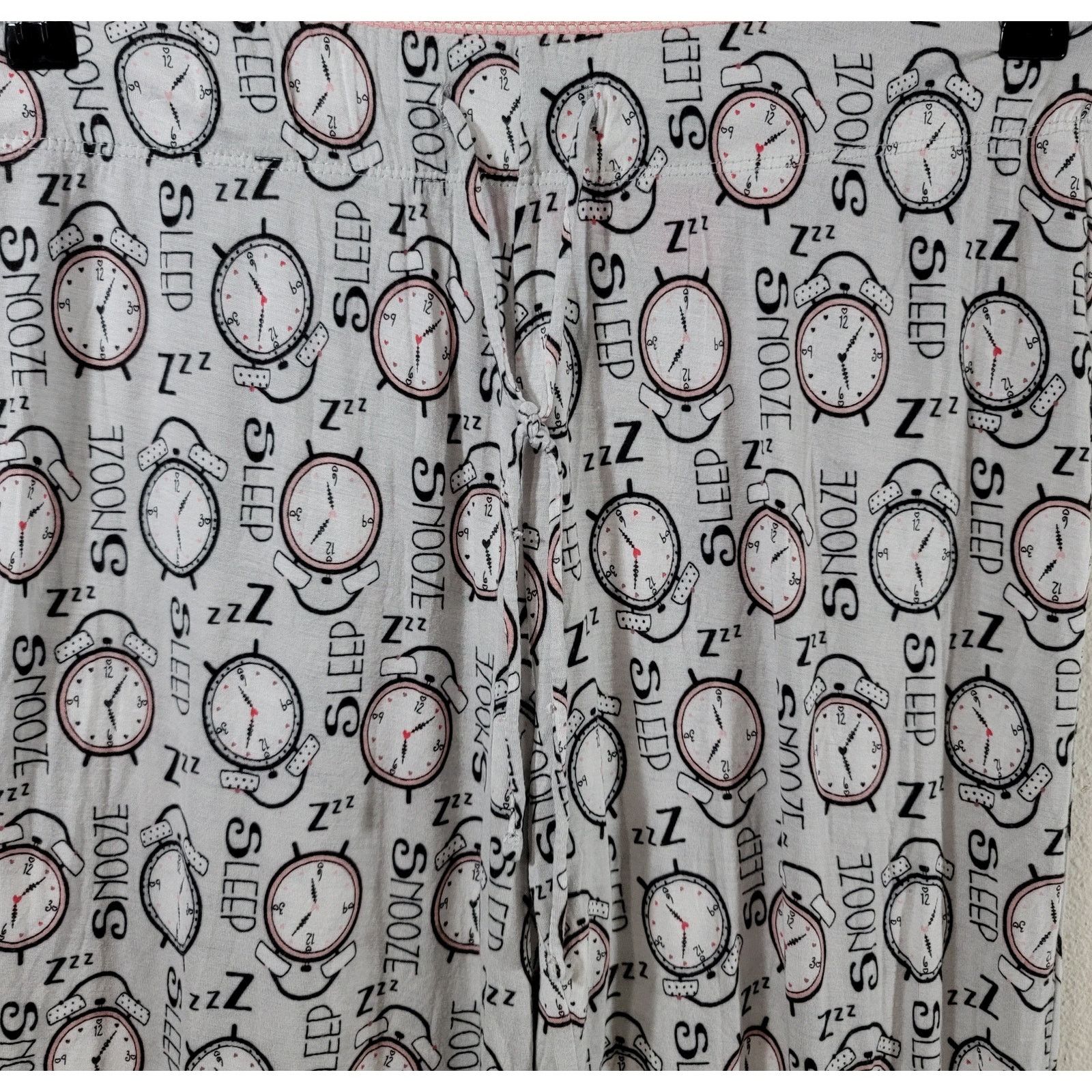 Isaac Mizrahi Isaac Mizrahi Gray Black Pink Clock Print PJ Bottoms Medium Size 30" / US 8 / IT 44 - 5 Thumbnail