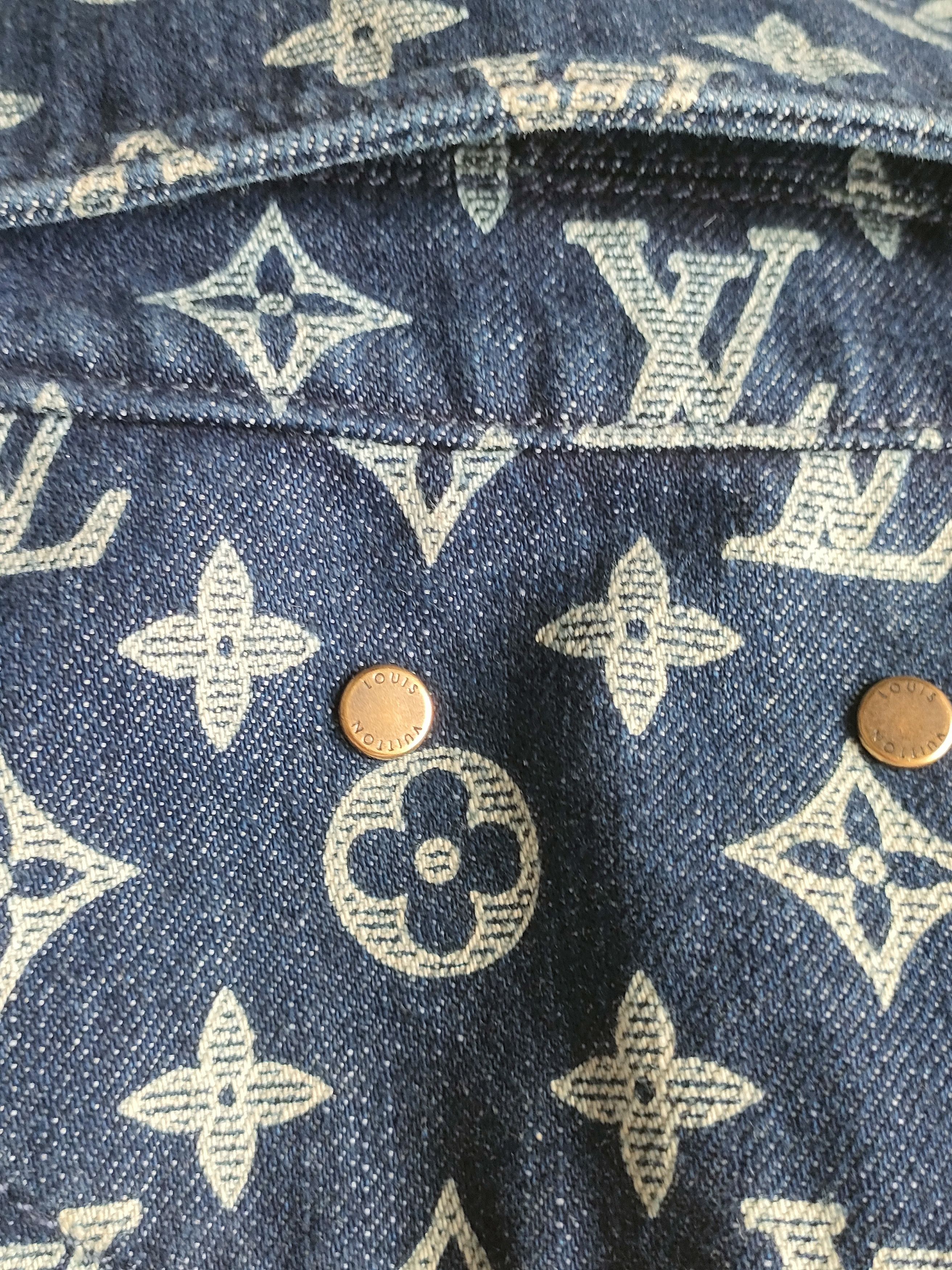 Louis Vuitton Louis Vuitton Old Flower Printed Denim Jacket Size US L / EU 52-54 / 3 - 8 Thumbnail
