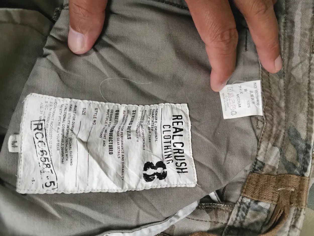 Japanese Brand Real Crush Tactical Cargo Multipocket Pants Size US 32 / EU 48 - 3 Thumbnail