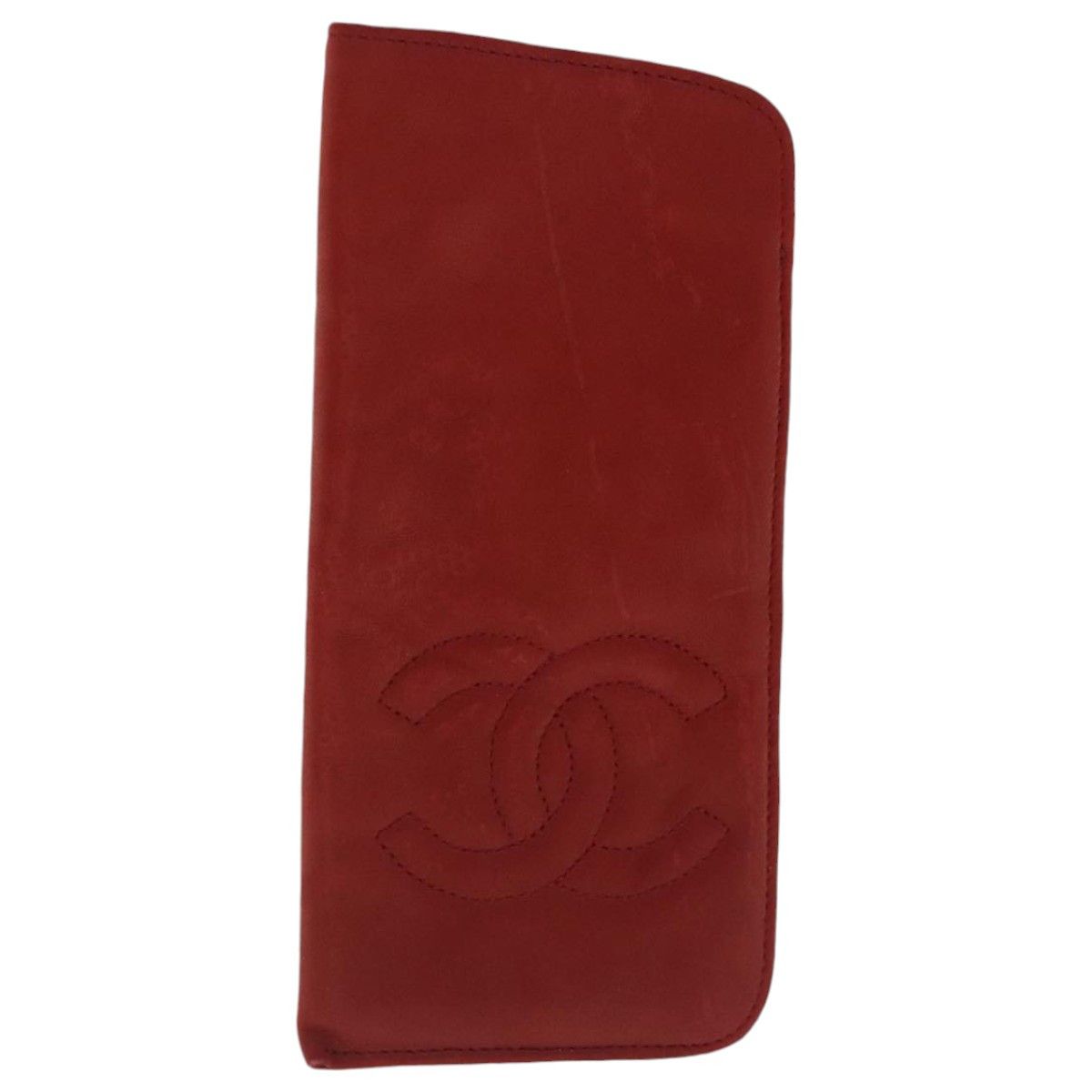 Chanel Red Leather Wallet (Pre-Owned) Size ONE SIZE - 1 Thumbnail