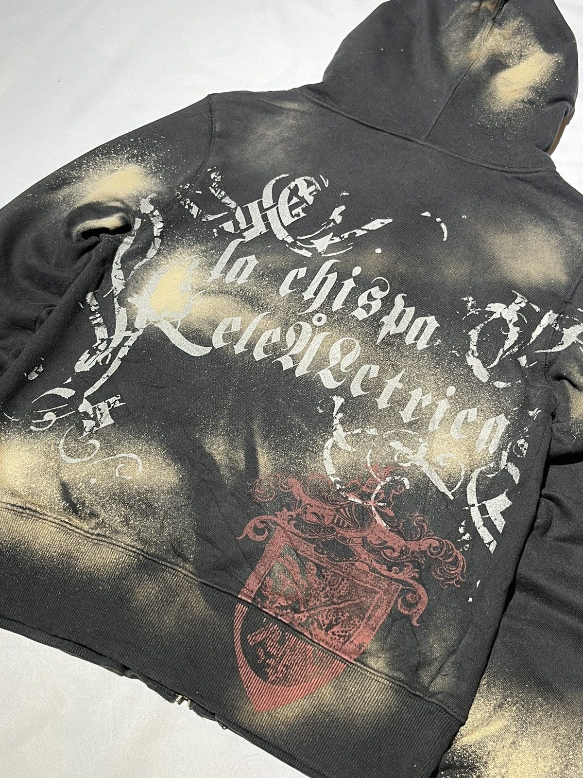 JACKROSE × Japanese Brand Black Rose In Chispa Eleilutrica Distressed Zipper Hoodie Size US S / EU 44-46 / 1 - 8 Thumbnail