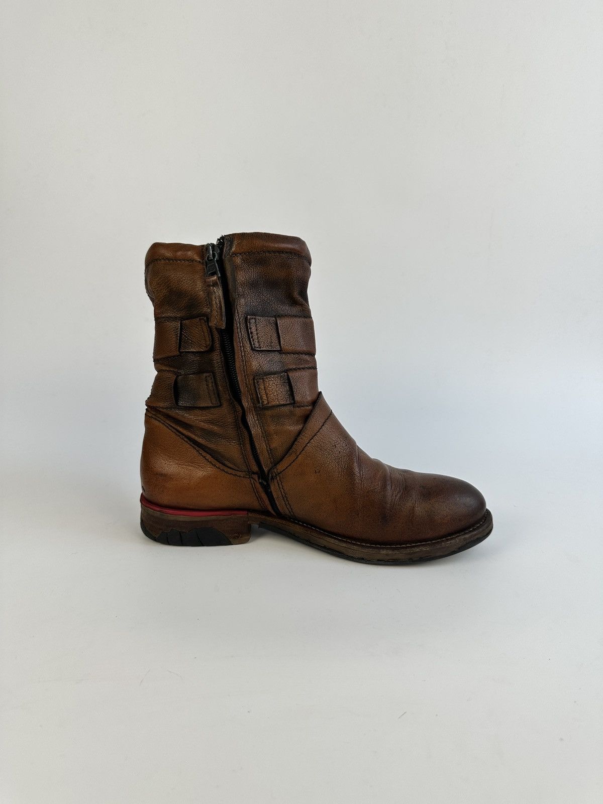 A.S.98 Airstep A.S.98 Pelle Boots Stivali Donna Taglia Biker Moto Size US 9 / IT 39 - 9 Thumbnail