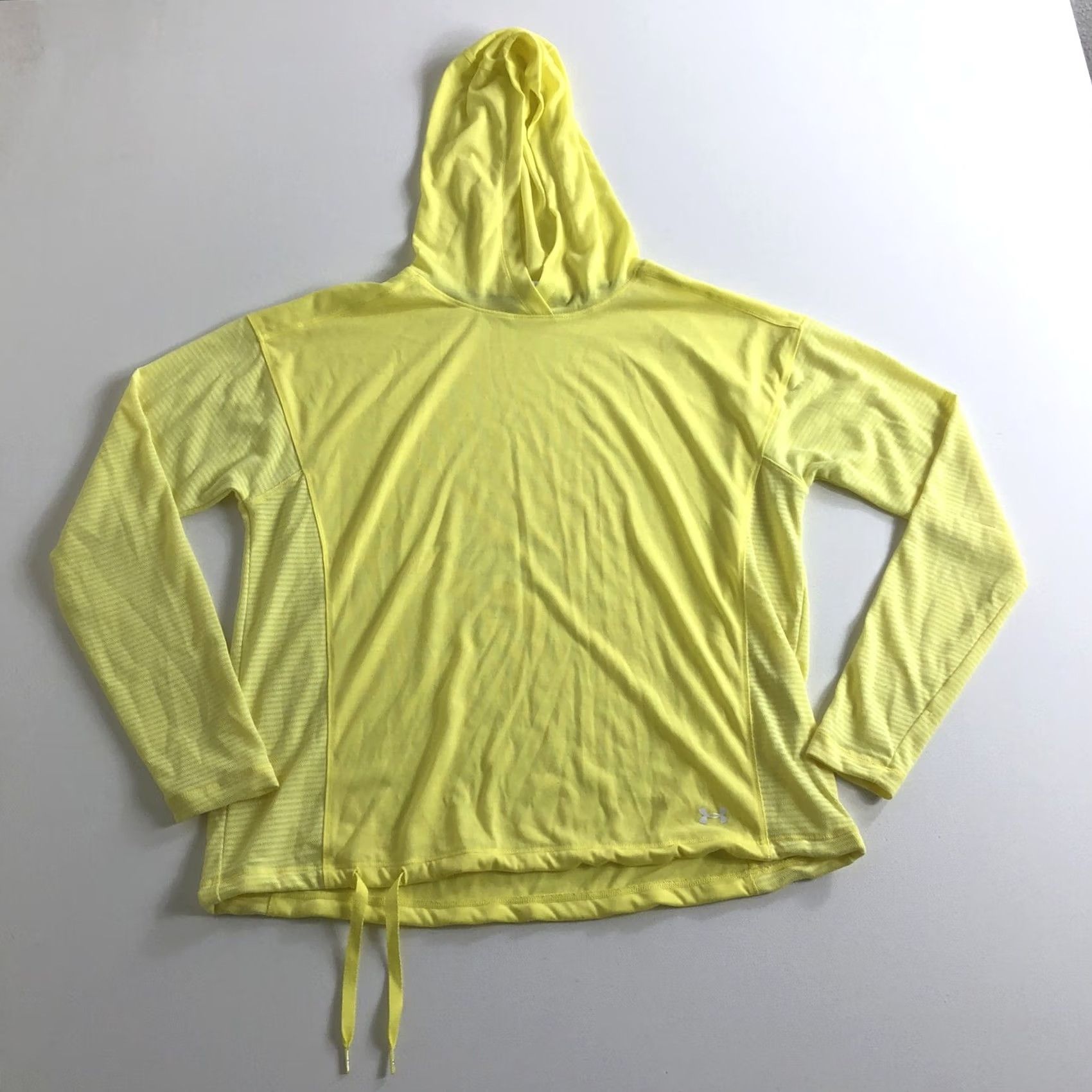 Under Armour Under Armour Women’s Hoodie Size M Pullover Threadborne Active Gym Train Yellow Size M / US 6-8 / IT 42-44 - 2 Thumbnail