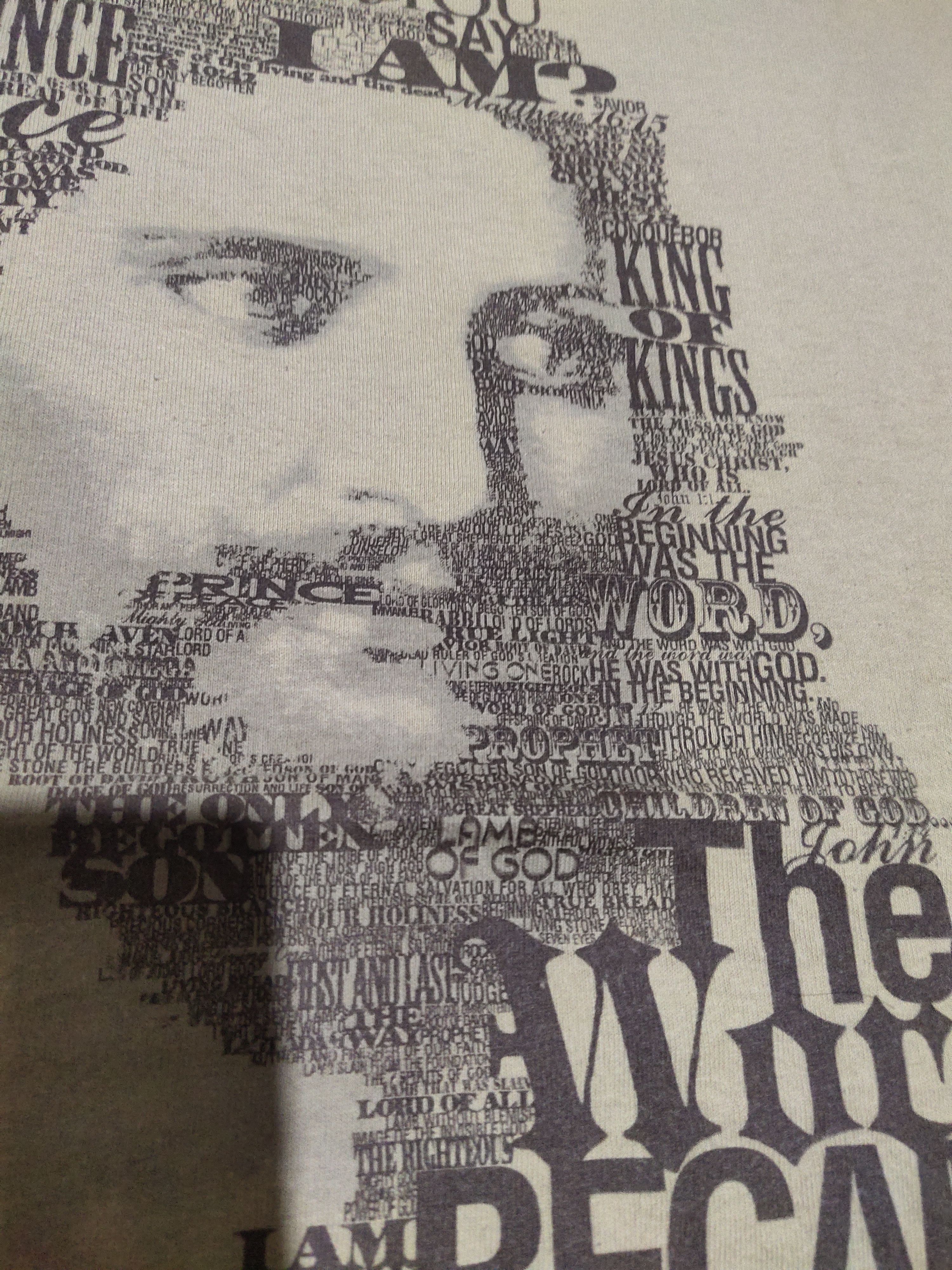 Vintage Vintage Y2K Jesus Face Word Of God By Kerusso Size US XL / EU 56 / 4 - 6 Thumbnail