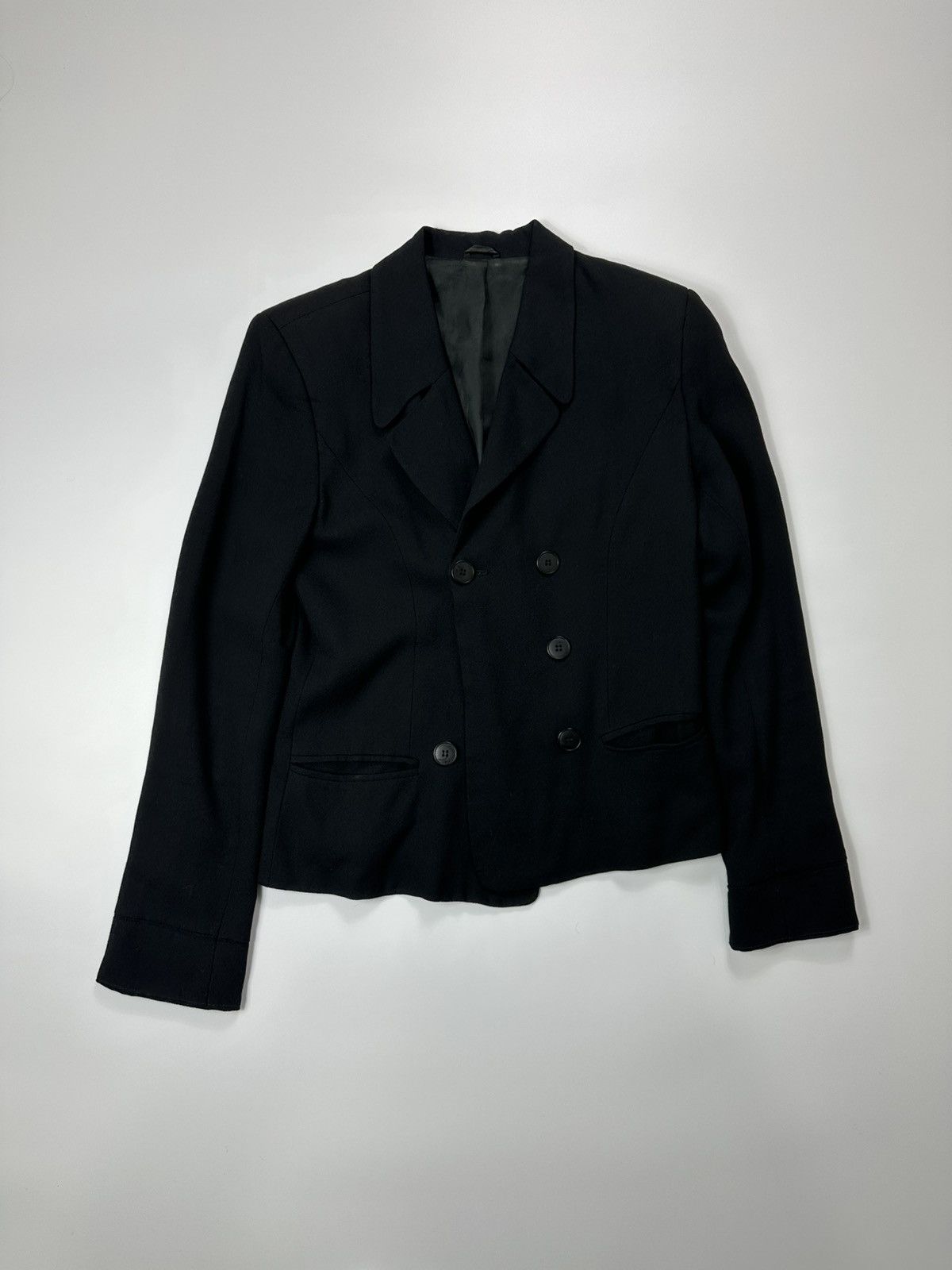 Vintage Thomas Burberry Wool Blazer Black Casual