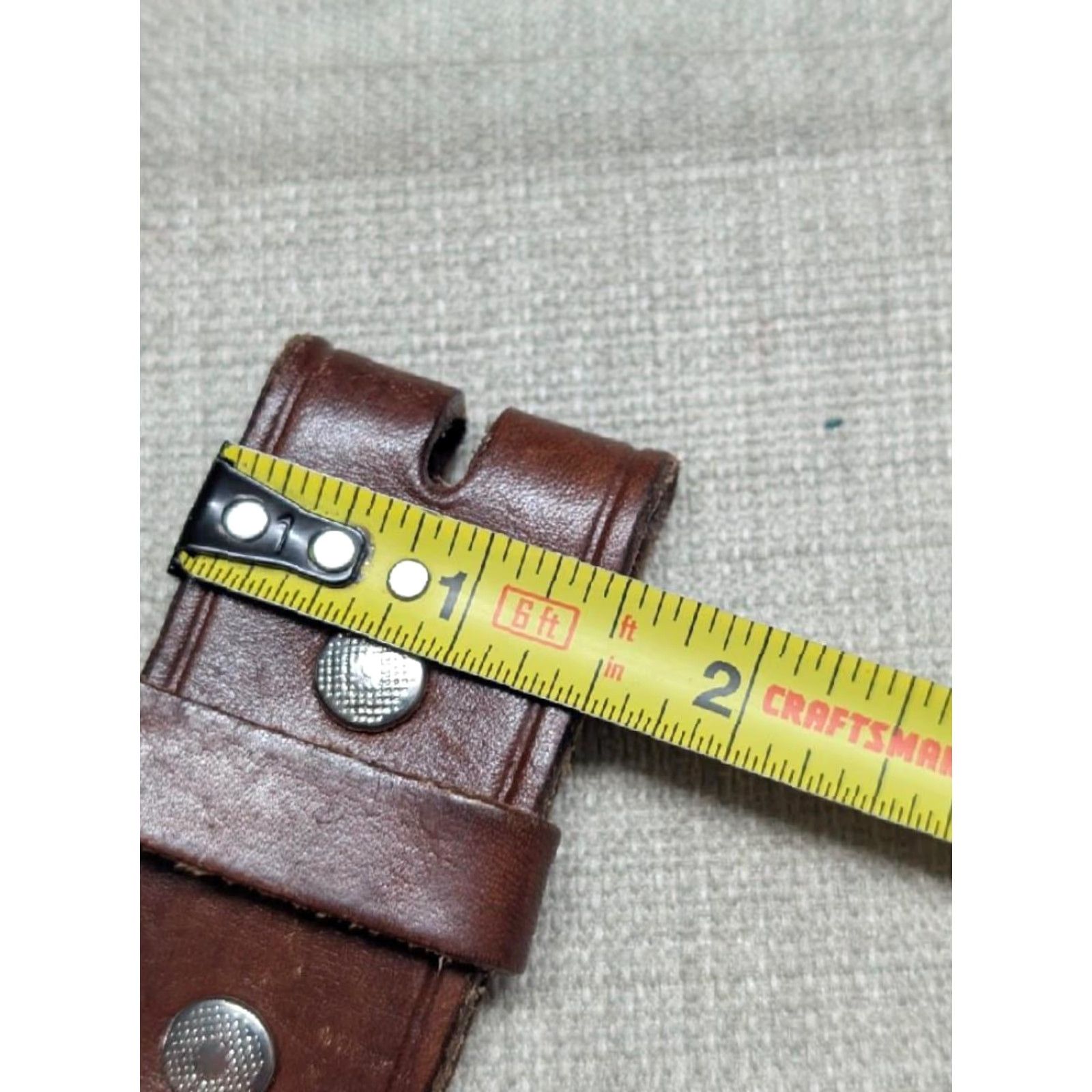 Vintage VINTAGE Western Belt Handcrafted Tooled Braided Brown Cowhide Leather 38 Belt Mens 1-1/2" Width 1980's Buckle Size 38 - 7 Thumbnail