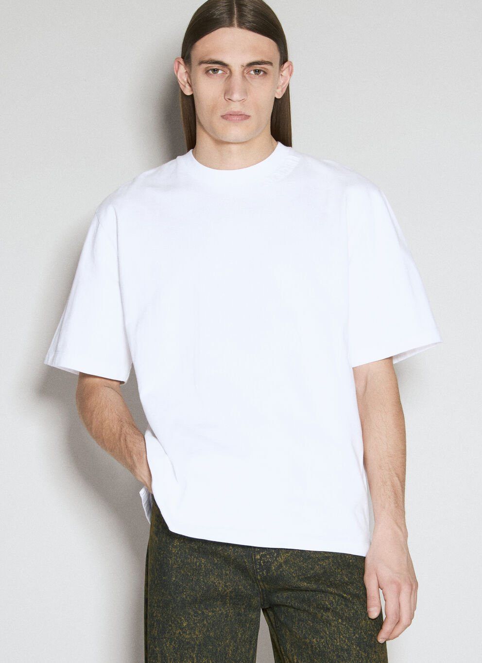 image of Marni Logo Patch T-Shirt in White, Men's (Size 2XL)