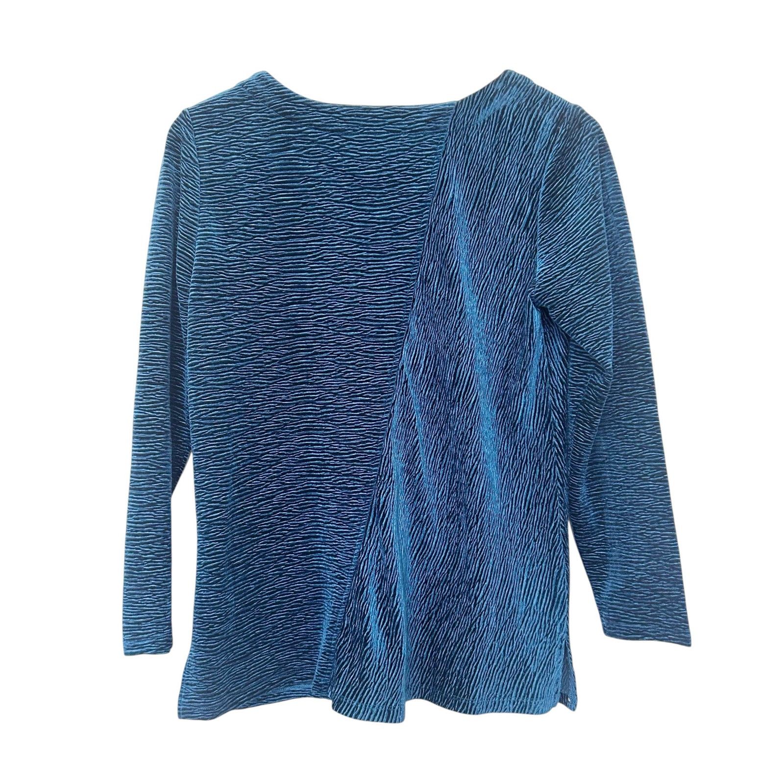 Habitat Habitat Blue Textured Velour Shirt Sz S Size S / US 4 / IT 40 - 4 Thumbnail