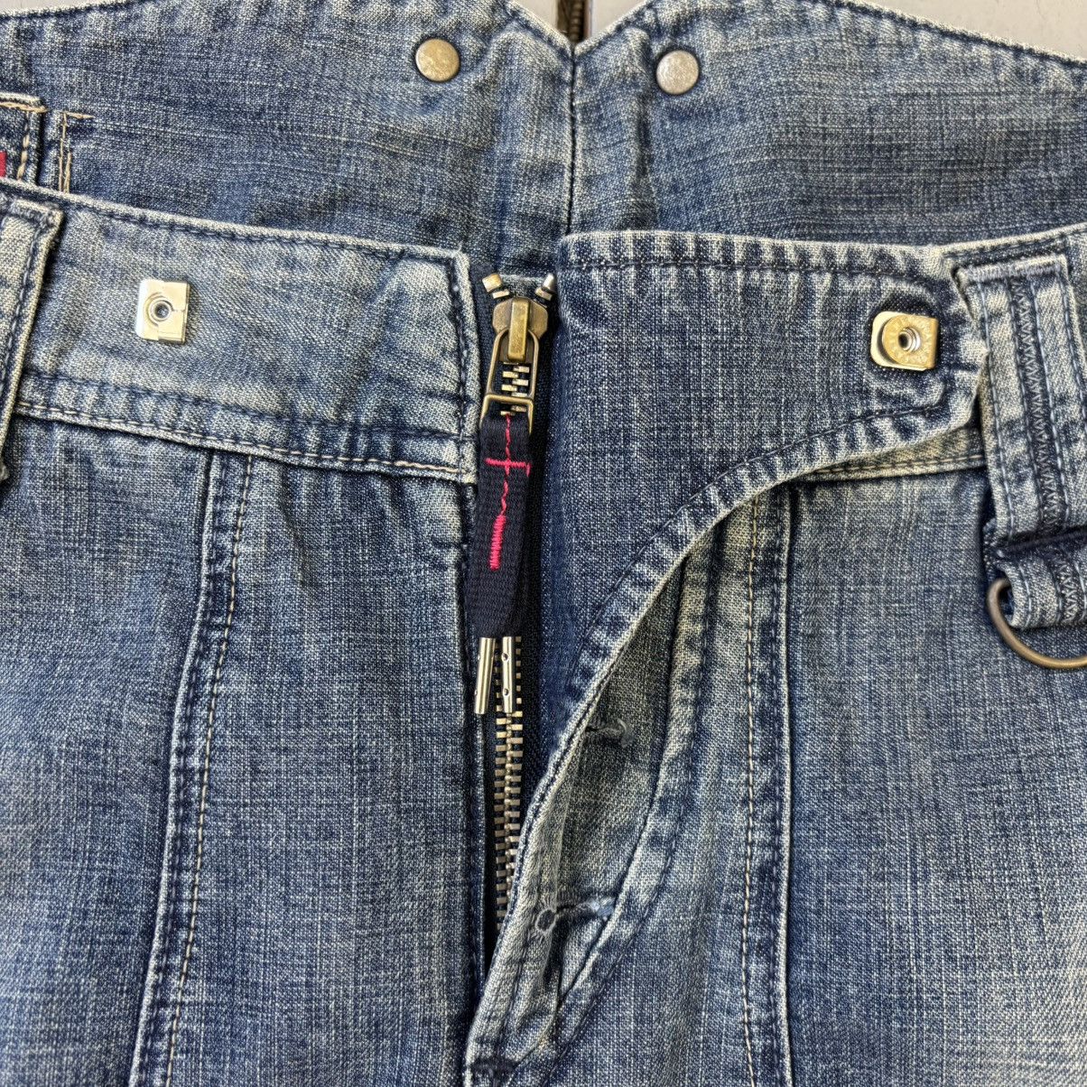 Marithe + Francois Girbaud Back-Lace Denim Size US 32 / EU 48 - 3 Thumbnail