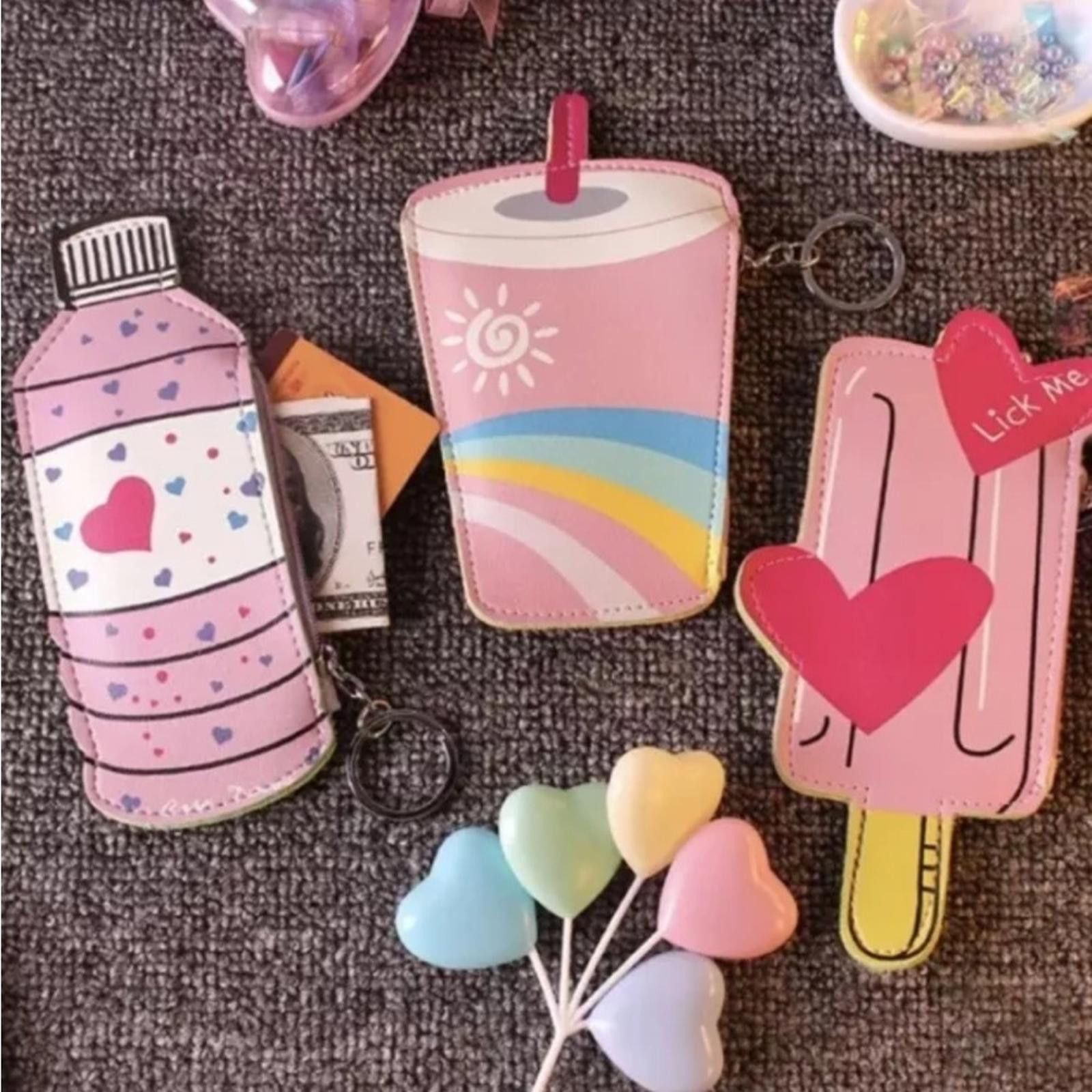 Designer Kawaii Kitsch Pink Tumbler Coin Purse Size ONE SIZE - 2 Thumbnail