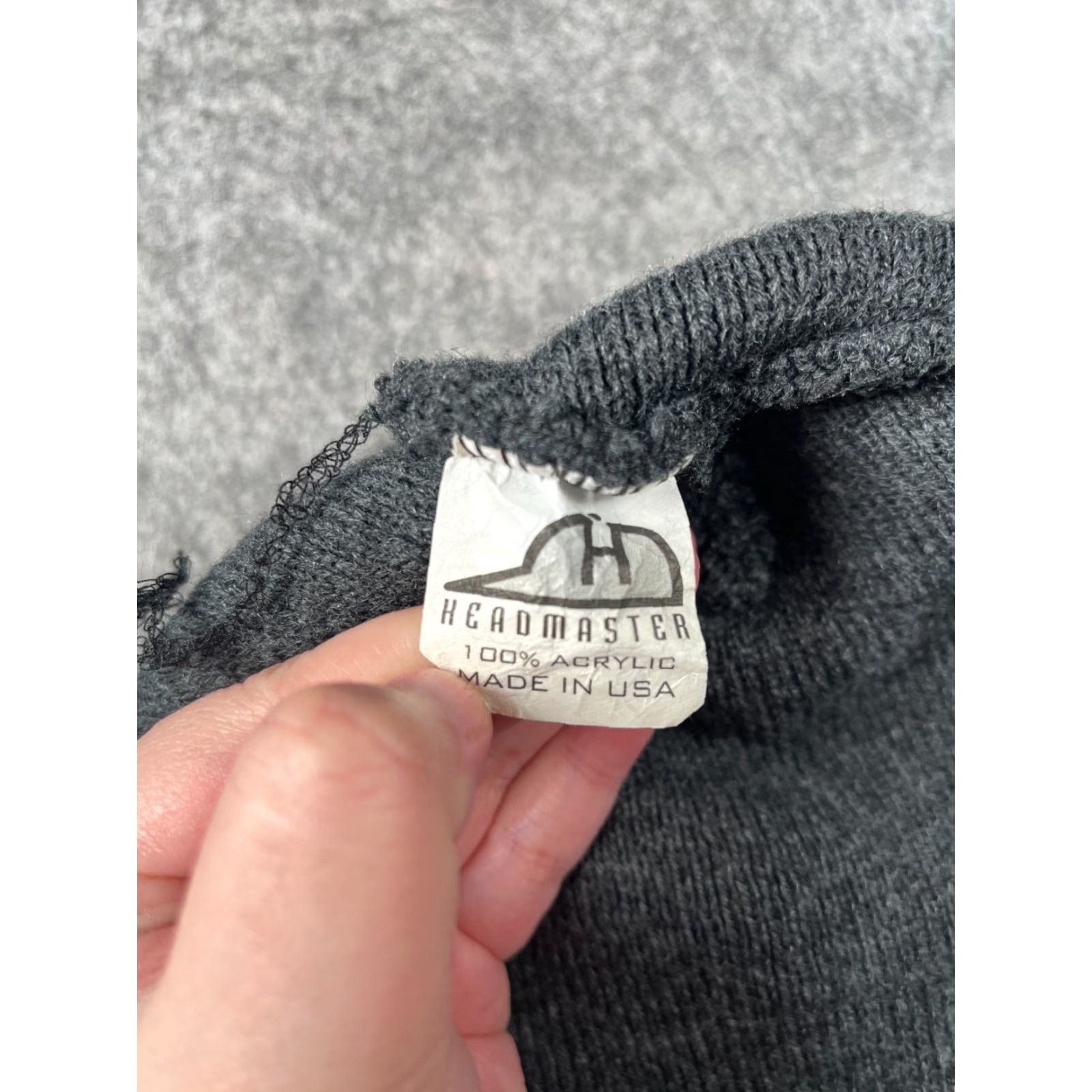Logo 7 Headmaster Beanie Toque Adult One Size Gray Knit 100% Acrylic Made USA Headmaster Beanie Kid? Size ONE SIZE - 8 Thumbnail