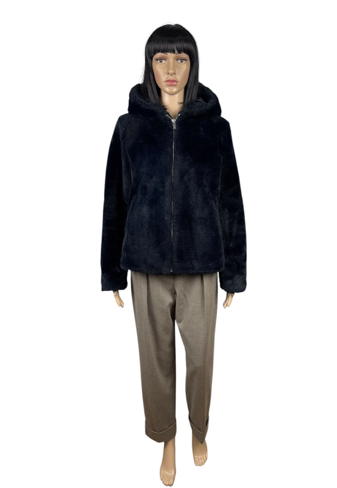 Other Claudie Pierlot Faux Fur Coat Hooded Full Zip size FR36 Size XS / US 0-2 / IT 36-38 - 2 Thumbnail