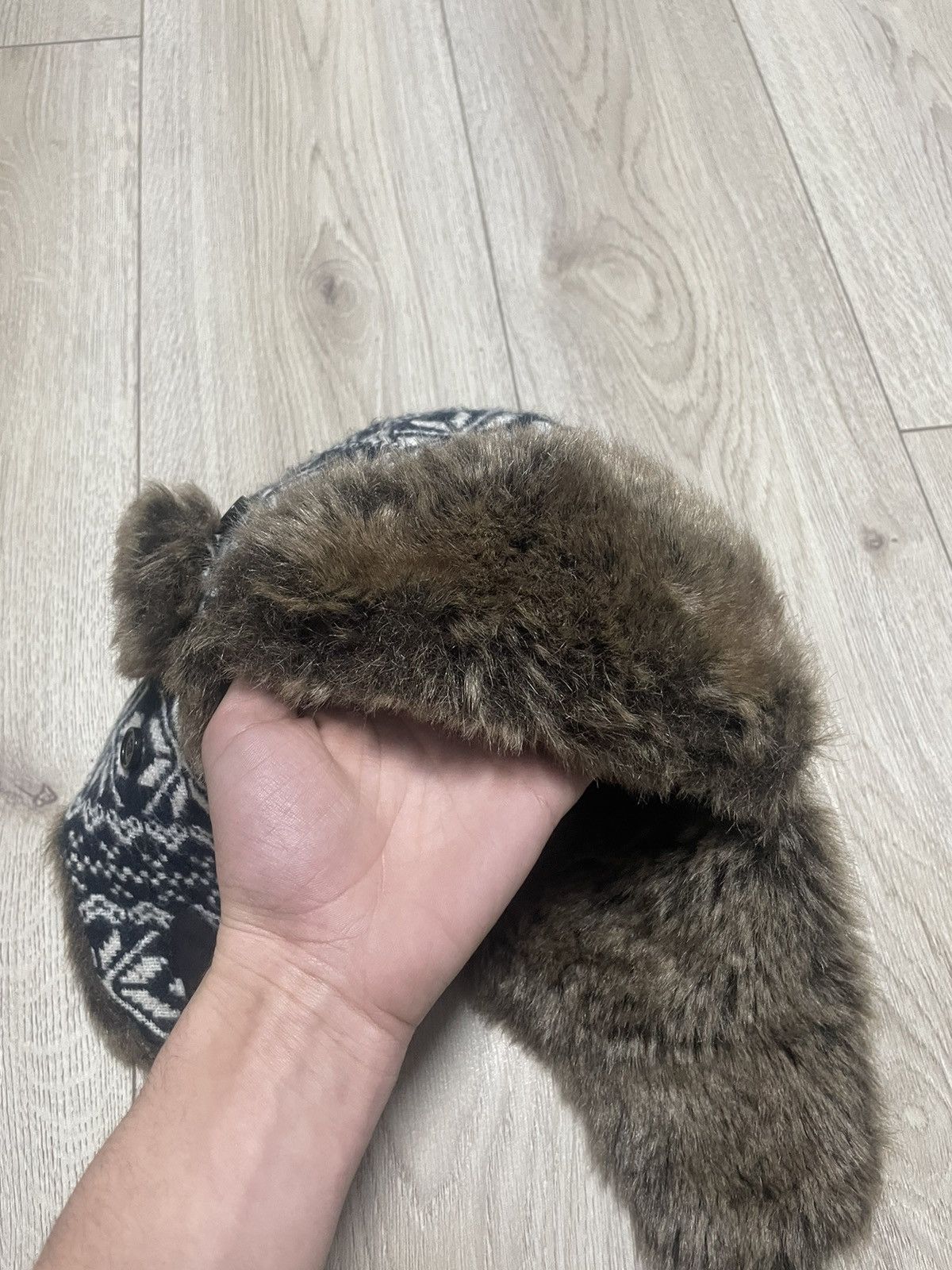 Japanese Brand × Vintage Y2K Faux Fur Ushanka Ornament Vintage Fuzzy Warm Trapper Hat Size ONE SIZE - 5 Thumbnail