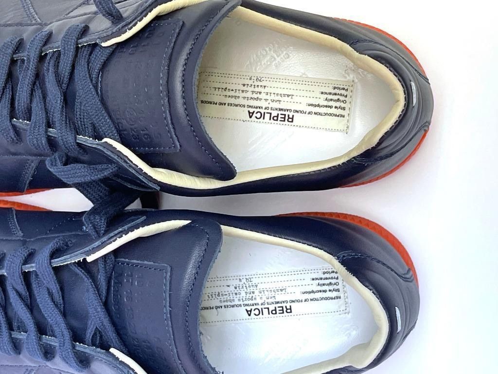 Maison Margiela MMM maison martin margiela navy GAT replica sneakers Size US 12 / EU 45 - 9 Thumbnail