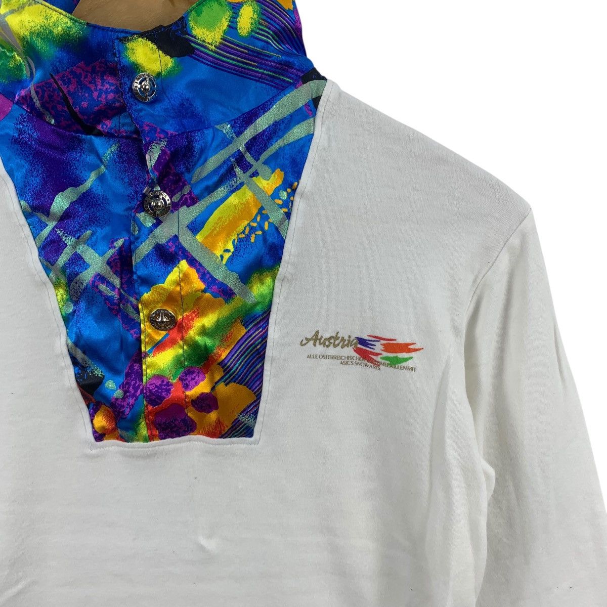 Asics Vintage ASICS SNOW ARIS Austria Team Half Zipper Tee Shirt Size S / US 4 / IT 40 - 5 Thumbnail
