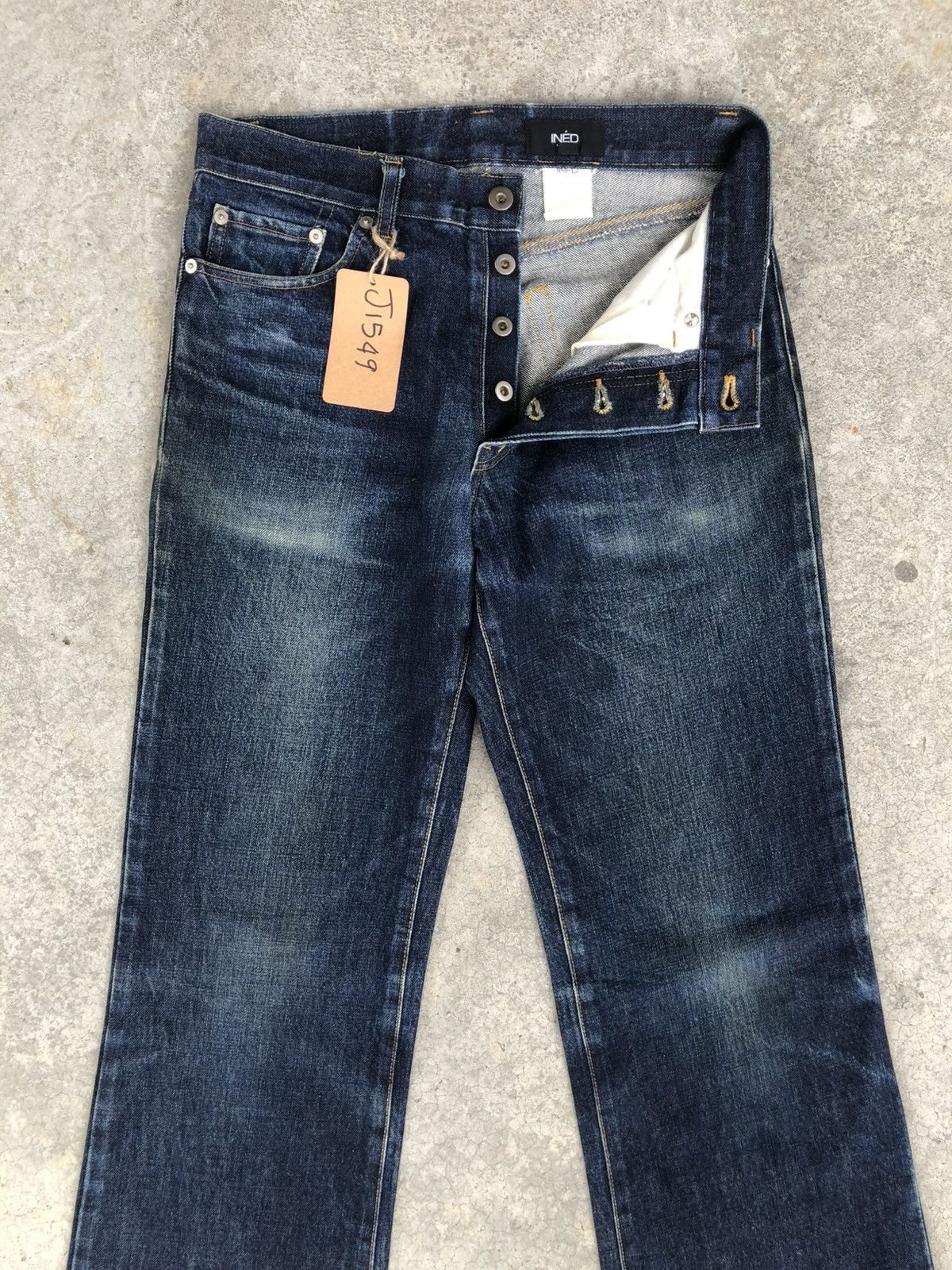 Yohji Yamamoto Ined Homme Flared Jeans Distressed Jeans Size US 30 / EU 46 - 5 Thumbnail
