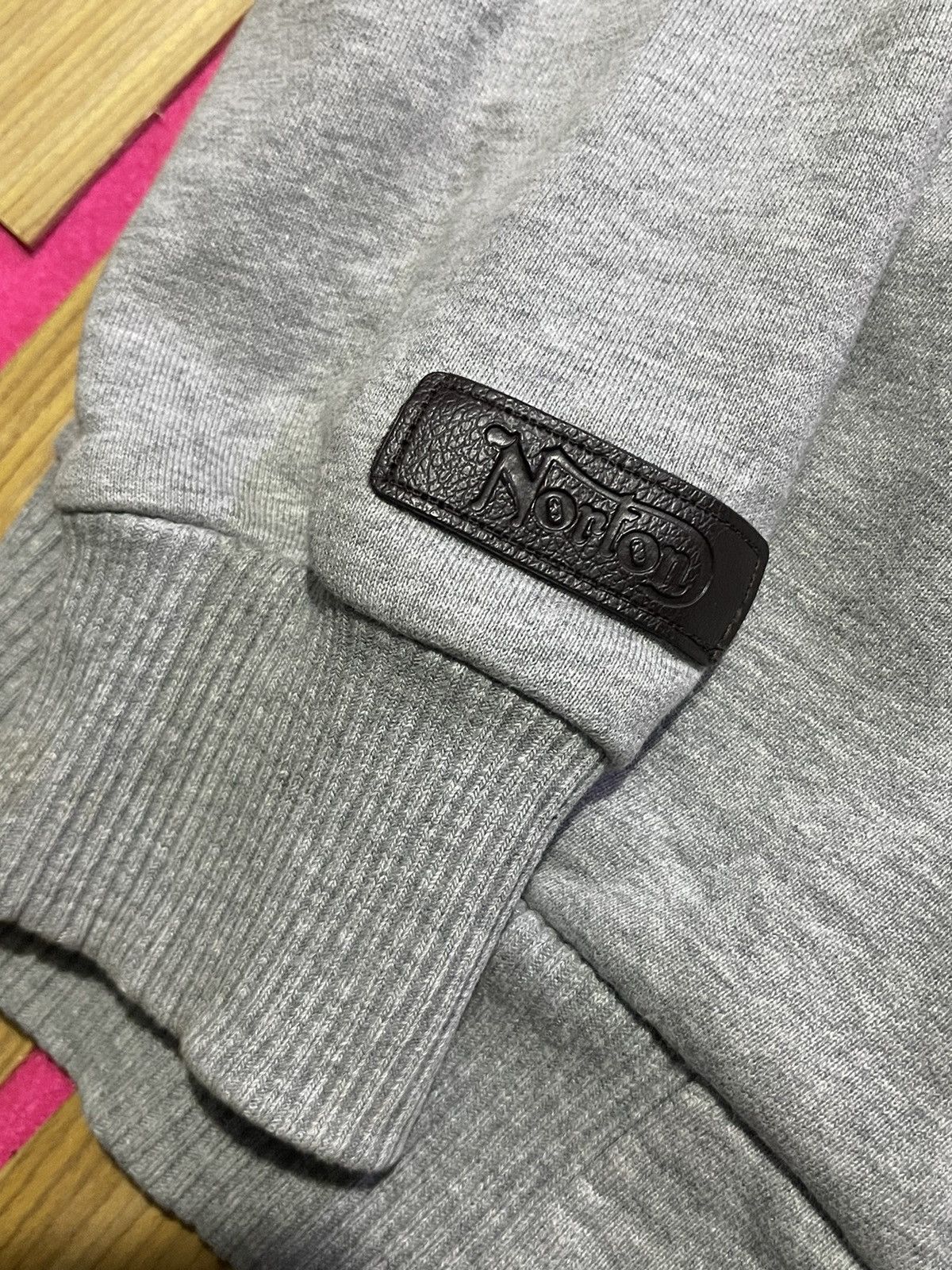 If Six Was Nine NORTON Y2K ZIPPER HOODIE with full embroidery motif Size US L / EU 52-54 / 3 - 10 Thumbnail