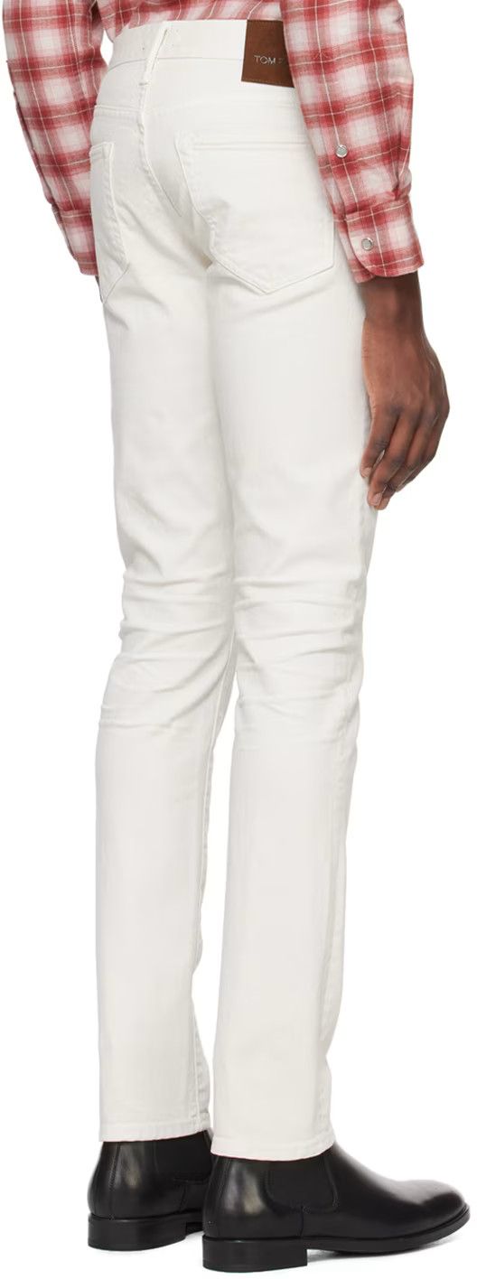 Tom Ford TOM FORD Off-White Selvedge Slim-Fit Jeans Size US 36 / EU 52 - 2 Thumbnail