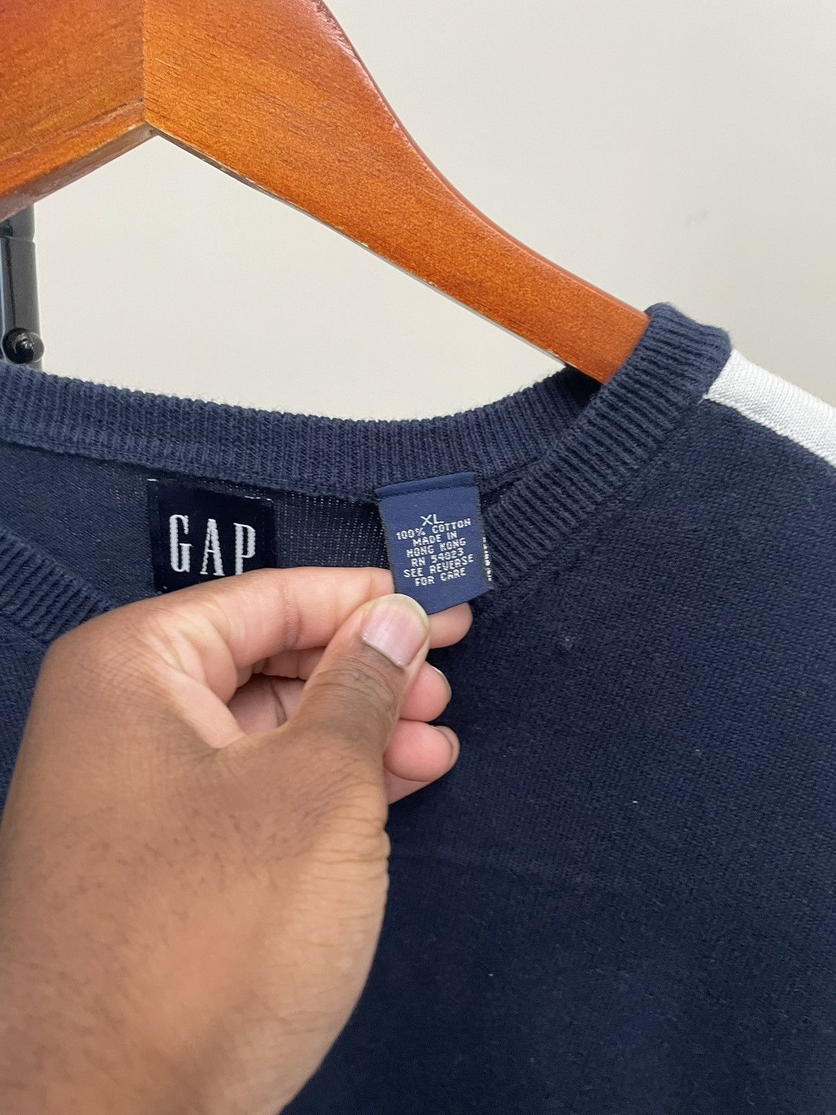 Vintage Vintage 90s Gap Striped Ribbed Sweater Knit Our Legacy Size US L / EU 52-54 / 3 - 3 Thumbnail