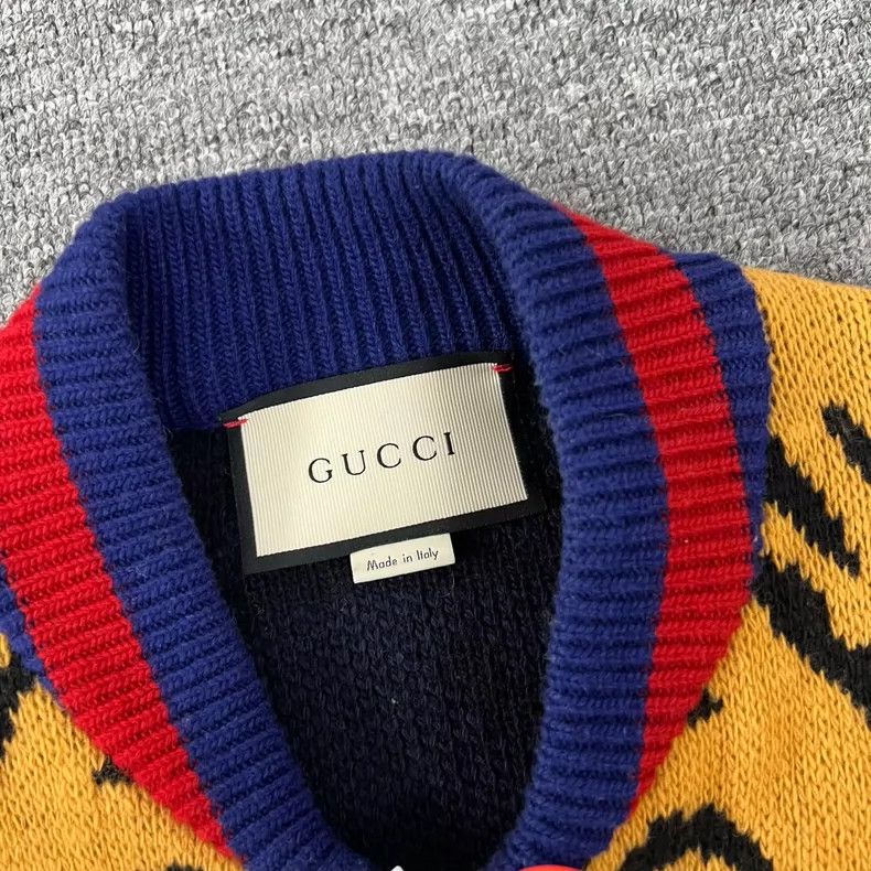 Gucci Gucci Tiger Knitted Baseball Jacket 2504-Nextarrow Size US S / EU 44-46 / 1 - 6 Thumbnail