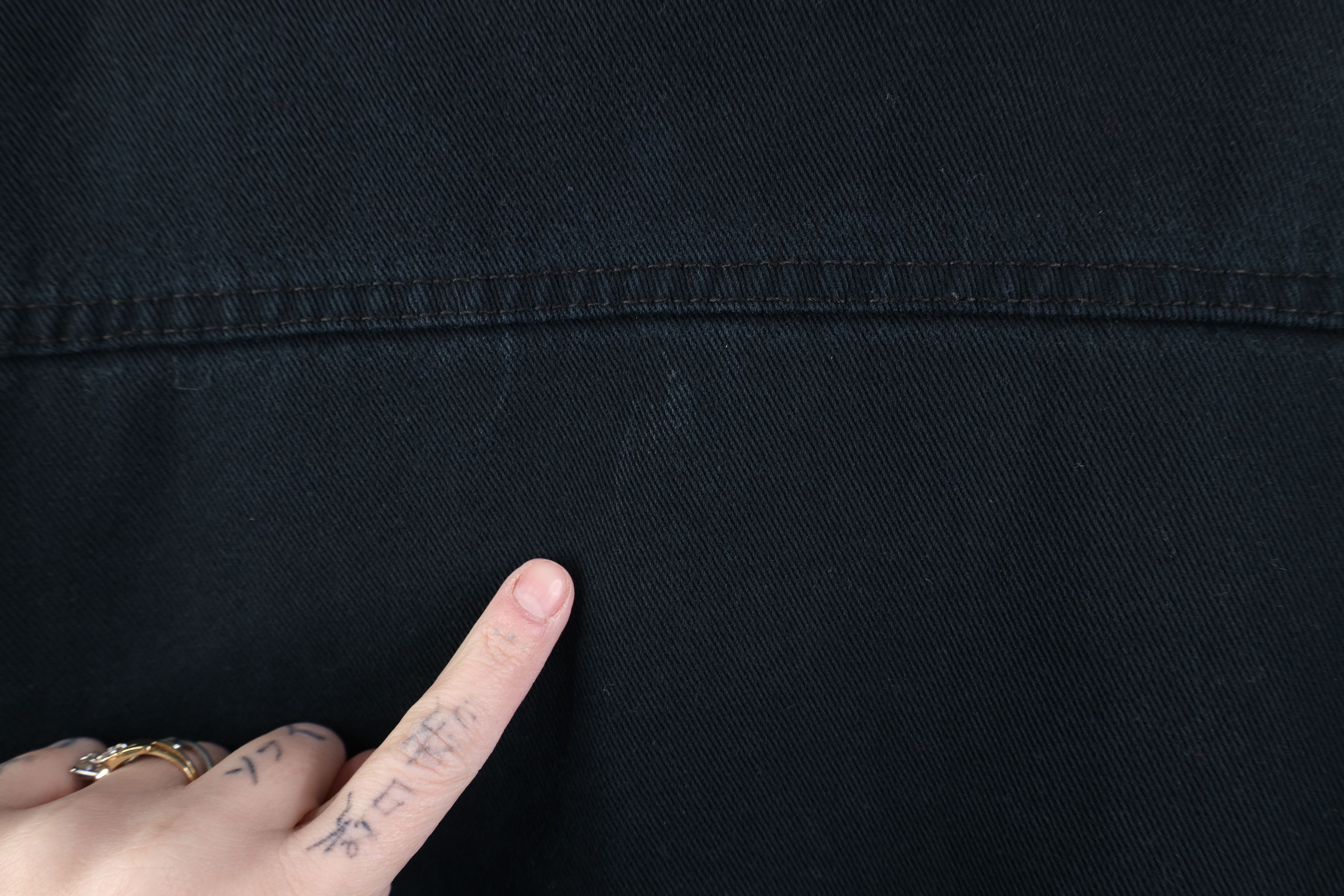 Wrangler Vintage 90s Y2K Wrangler Denim Jean Trucker Jacket Black Size US L / EU 52-54 / 3 - 10 Thumbnail