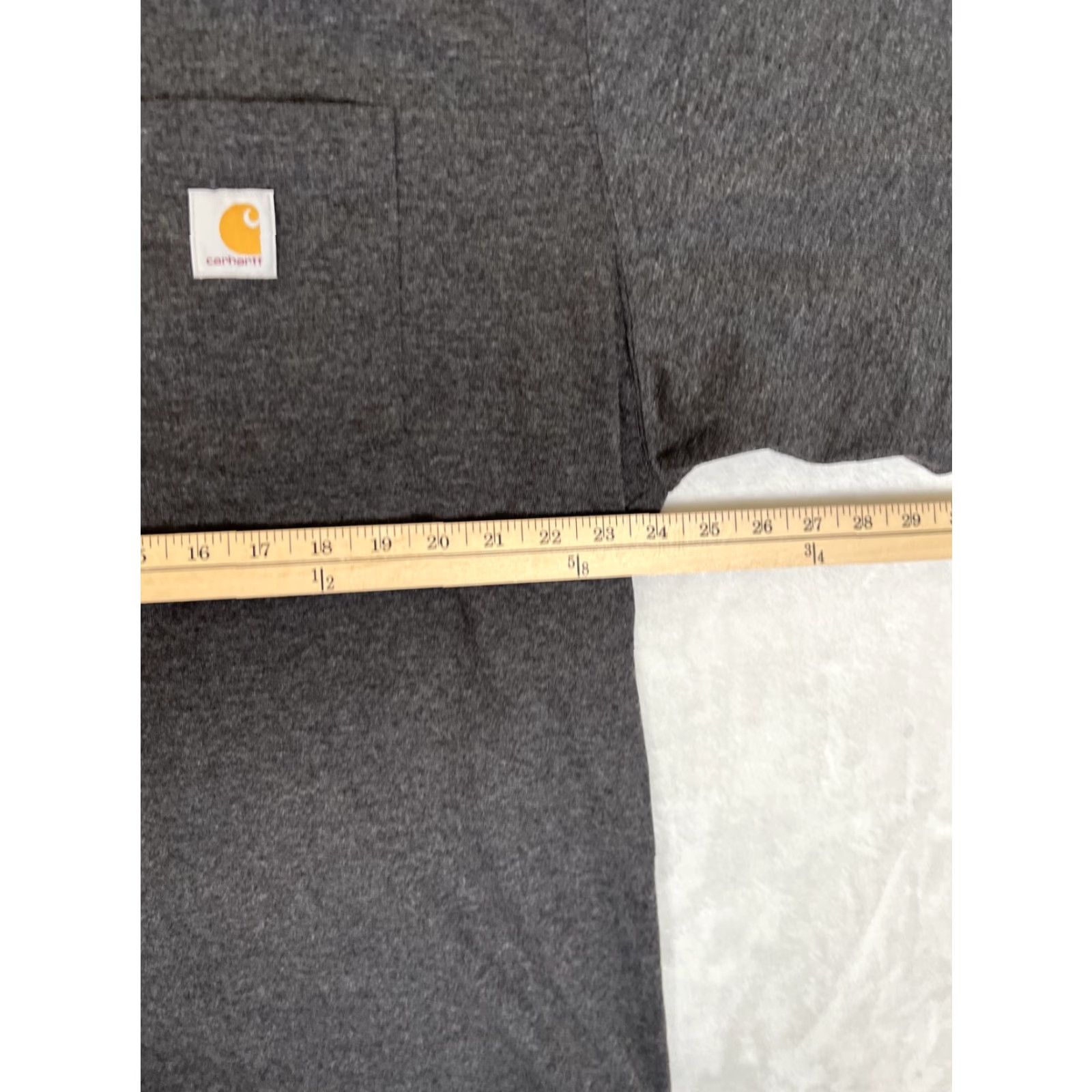 Carhartt VINTAGE Carhartt Pocket Tee T-Shirt XL Loose Fit Mens Gray Heather Cachet? Size US XL / EU 56 / 4 - 5 Thumbnail