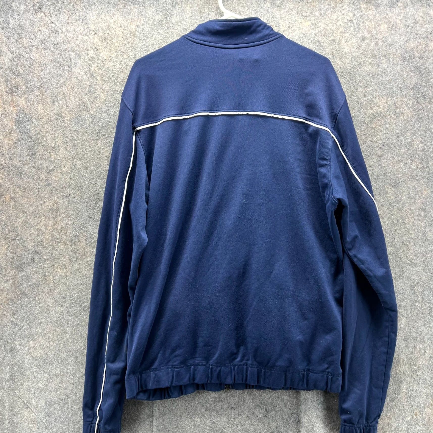 Nike VINTAGE Nike Jacket Bomber Jacket Men XLT Blue Navy Full Zip Athletic Track Dri-Fit All Seasons Logo Indonesia Size US XL / EU 56 / 4 - 4 Thumbnail
